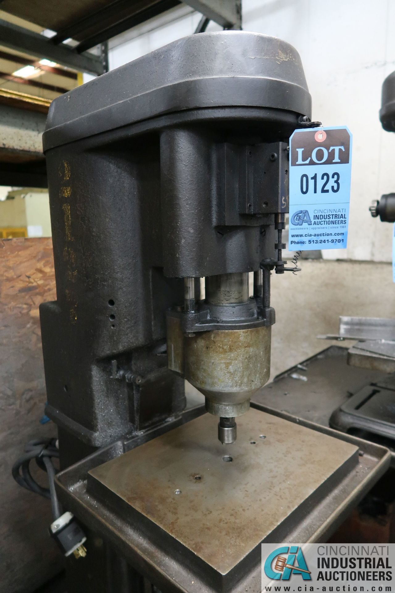 HASKINS TYPE 3 CAM VERTICAL DRILL / TAPPING MACHINE; S/N T13142, 1/2 HP, 3-PHASE, 220 VOLTS, FOOT - Image 4 of 7