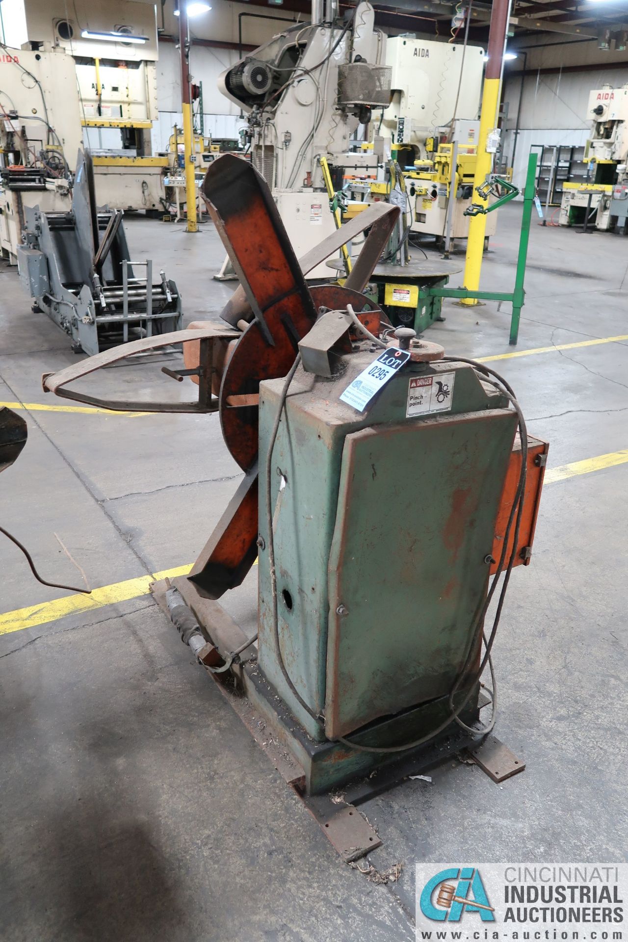 1,000 LB. CAPACITY AMERICAN STEEL LINE MODEL 60 EXPANDING MANDREL UNCOILER; S/N 8259 (NEW 11-1980) - Bild 4 aus 7