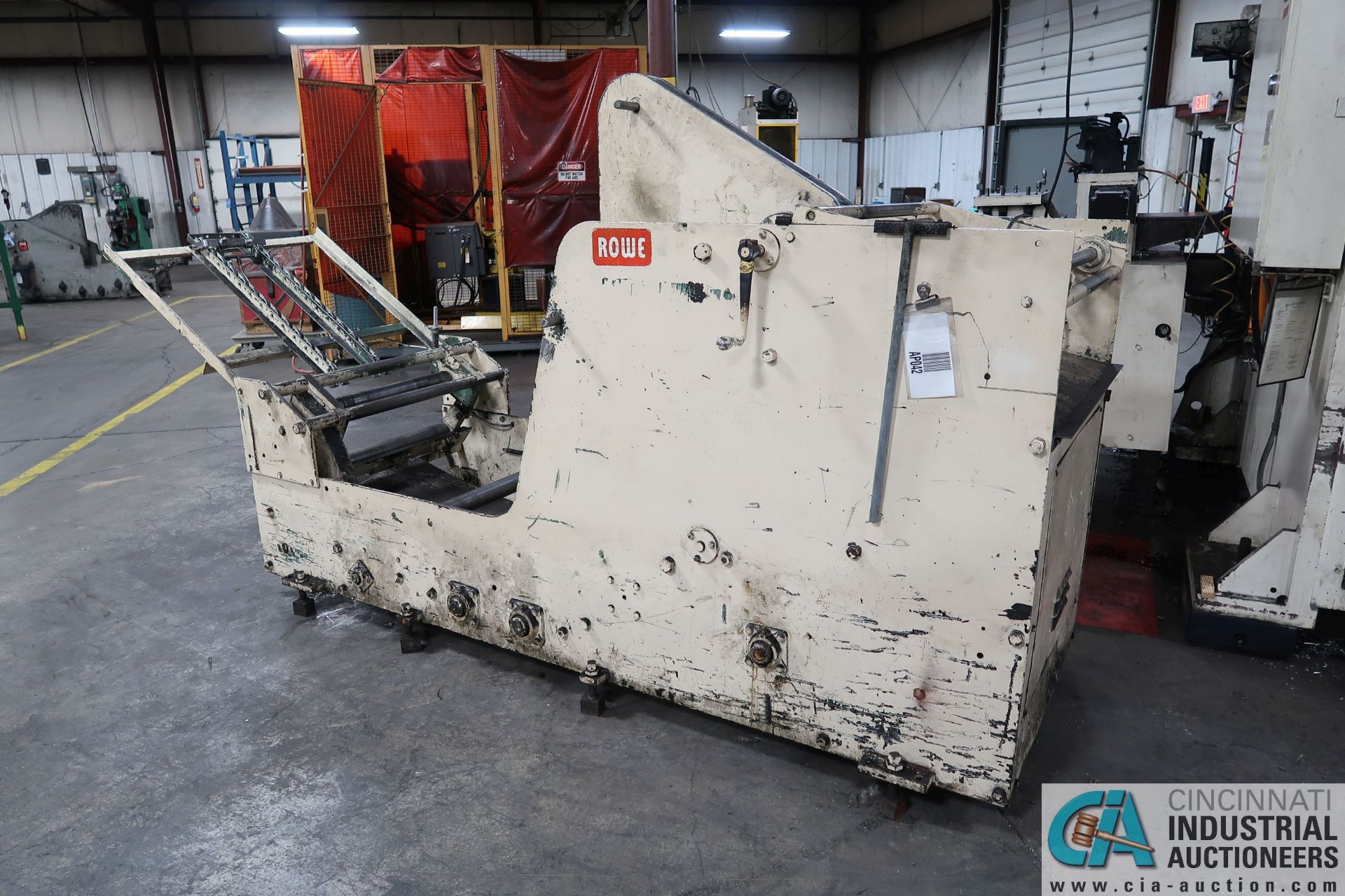 4,000 LB. CAPACITY ROWE MODEL 4020-J6 COIL CRADLE; S/N 18286, 60" OD MAX - Image 4 of 8