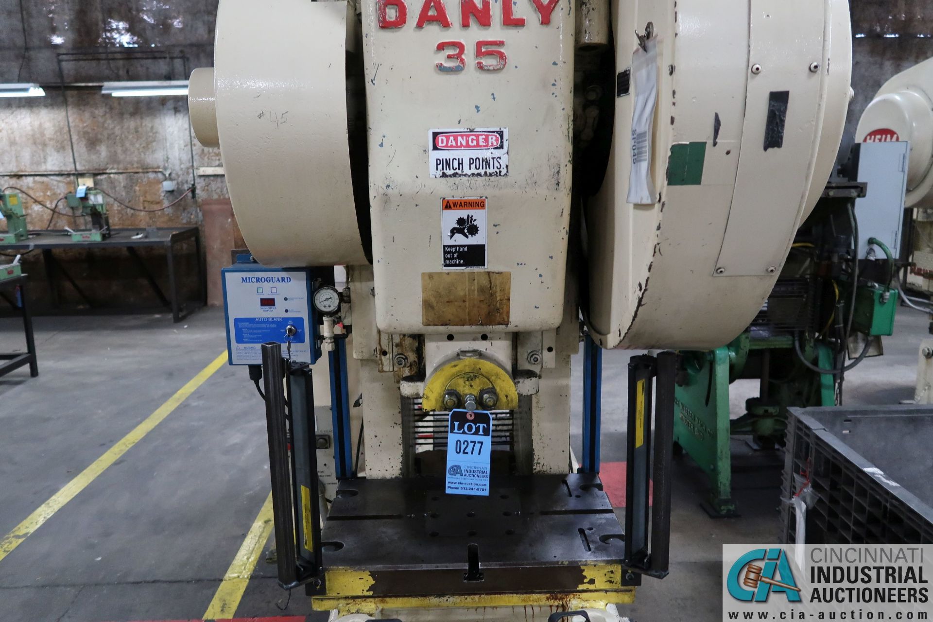 35 TON DANLY NO. 35 OBI PRESS; S/N 35585-10373, 3" STROKE, 10" SHUT HEIGHT, 120 STROKES PER - Image 10 of 15