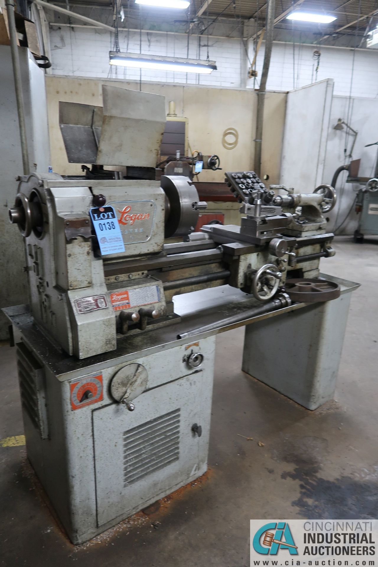 13" X 30" LOGAN MODEL 651OH GEARED HEAD ENGINE LATHE; S/N 81569, 10" FOUR-JAW CHUCK, 1-1/2" THRU - Image 2 of 9