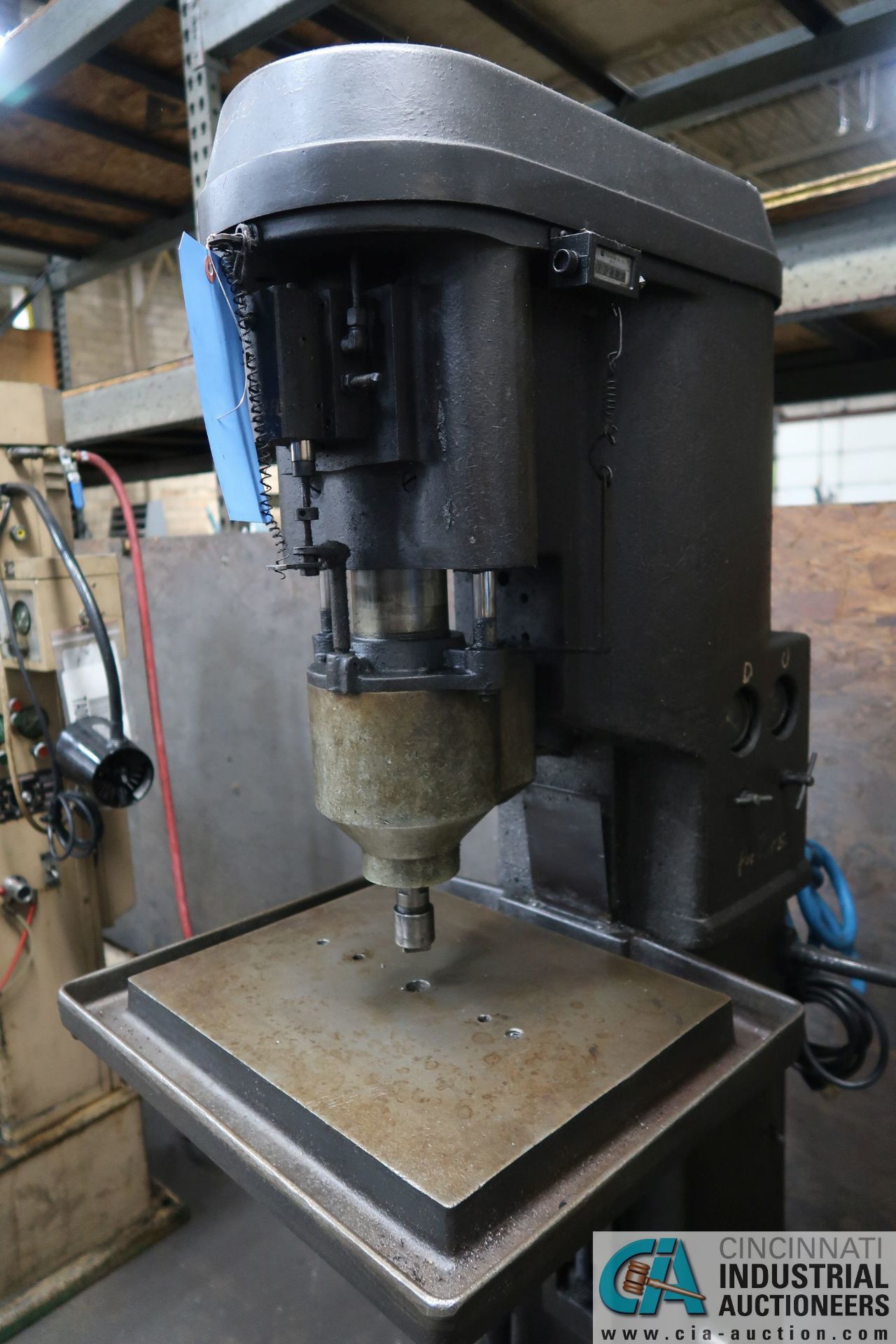 HASKINS TYPE 3 CAM VERTICAL DRILL / TAPPING MACHINE; S/N T13142, 1/2 HP, 3-PHASE, 220 VOLTS, FOOT - Image 5 of 7