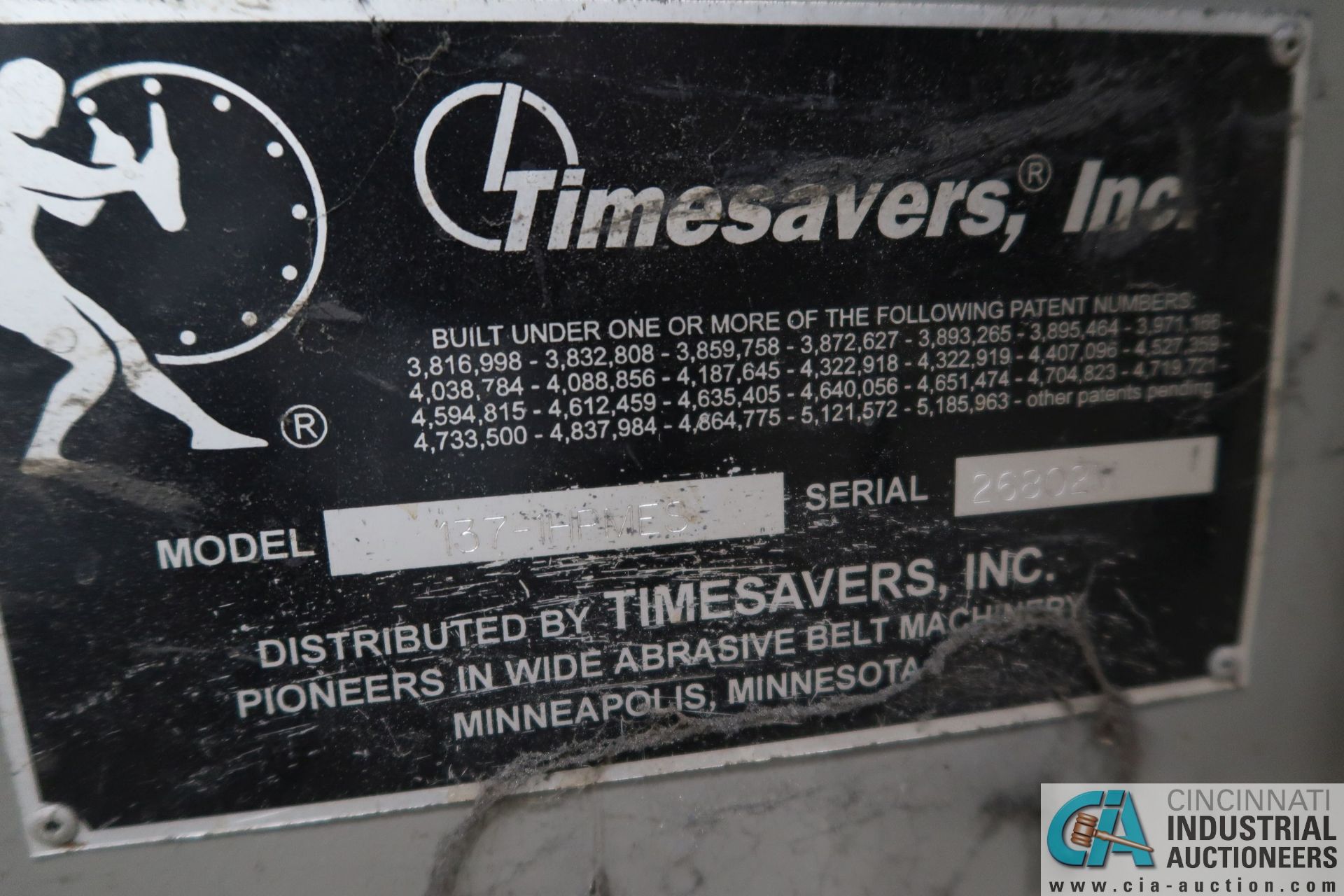 *****37" TIMESAVERS MODEL 137-IHPMES WIDE BOLT SANDER - Located offsite - Image 7 of 9