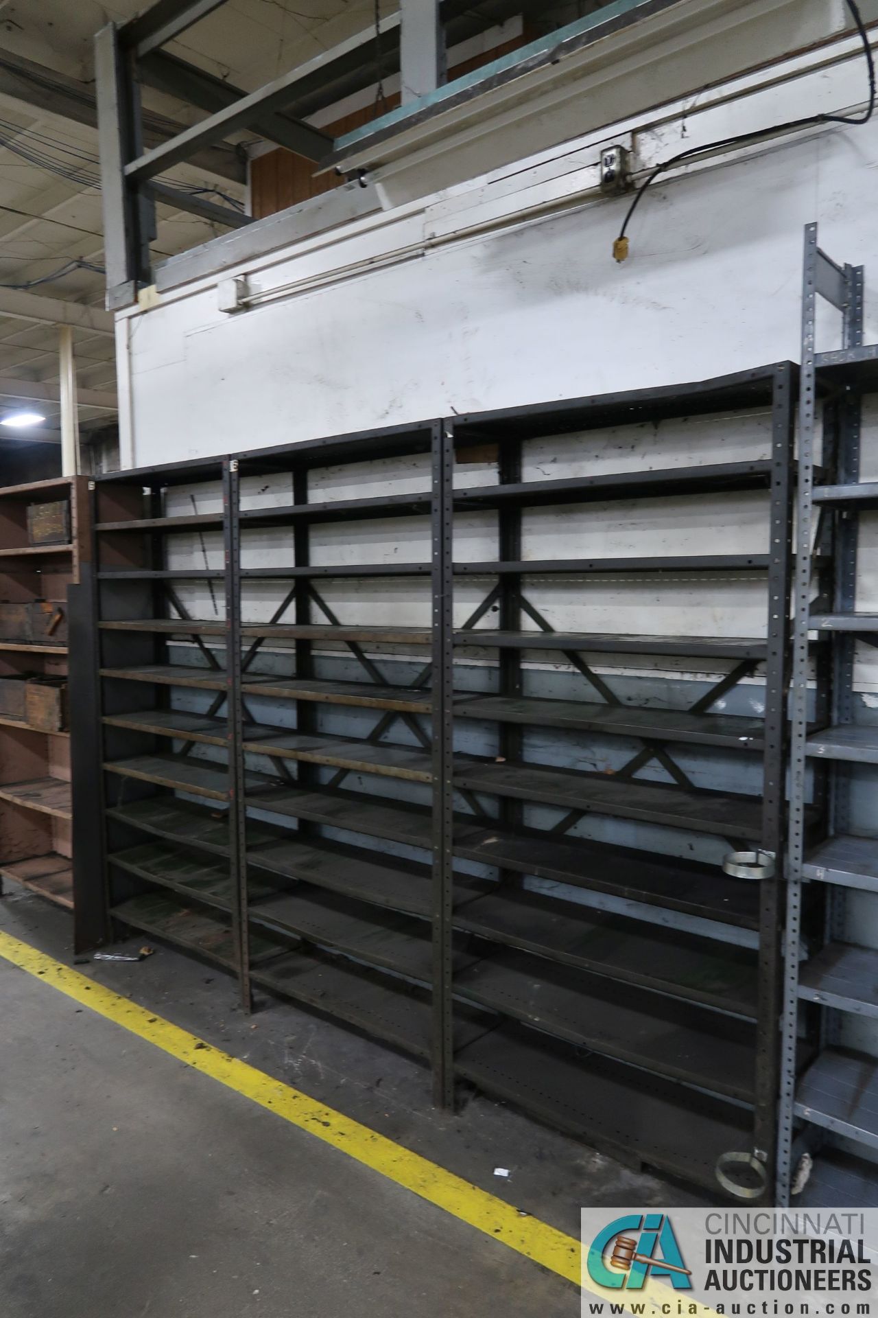 SECTIONS MISCELLANEOUS SIZE LIGHT DUTY STEEL SHELVING - Image 5 of 6