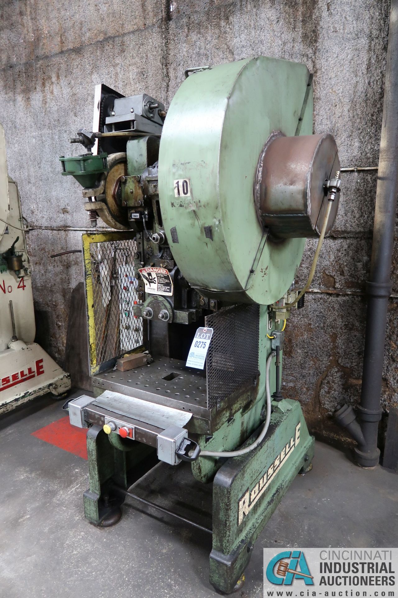 40 TON ROUSSELLE MODEL 4 OBI PRESS; S/N EAA-8373, 3" STROKE, 4.00" ADJUSTMENT, 8.500" SHUT HEIGHT, - Image 2 of 14