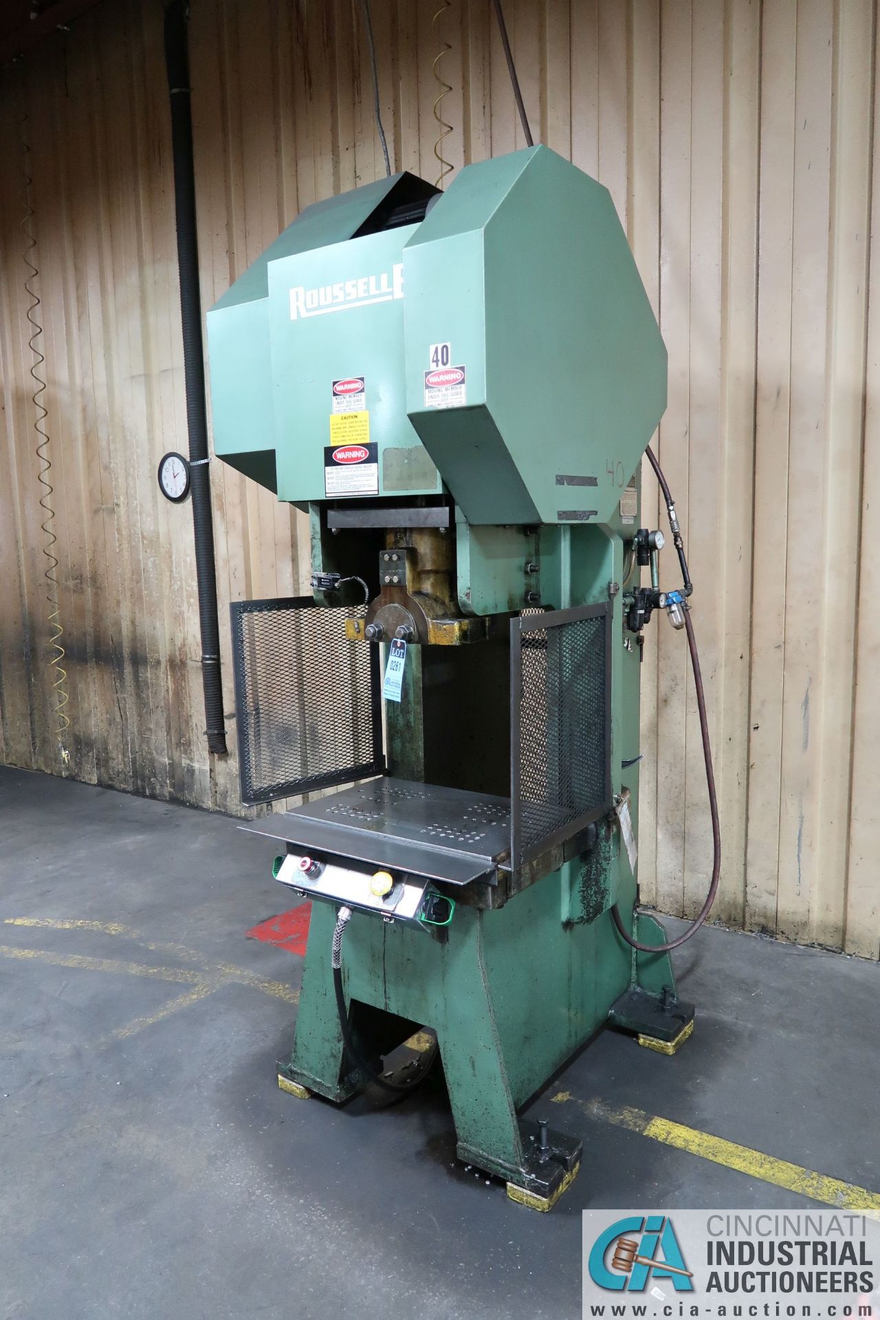 55 TON ROUSSELLE MODEL G1-55 & 8 GAP FRAME PRESS; S/N P32269, 6" STROKE, 19-1/2" SHUT HEIGHT, 4" - Image 2 of 10