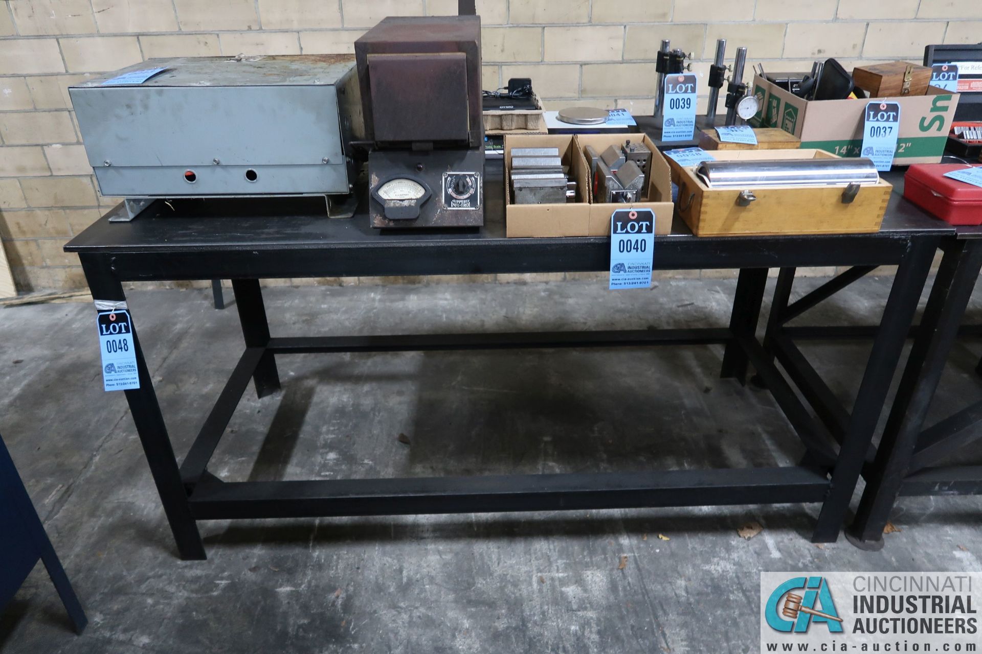 **30" X 68" X 34" HIGH X 3/8" THICK STEEL TOP PLATE HEAVY DUTY WELDED STEEL WORK BENCH **DELAYED