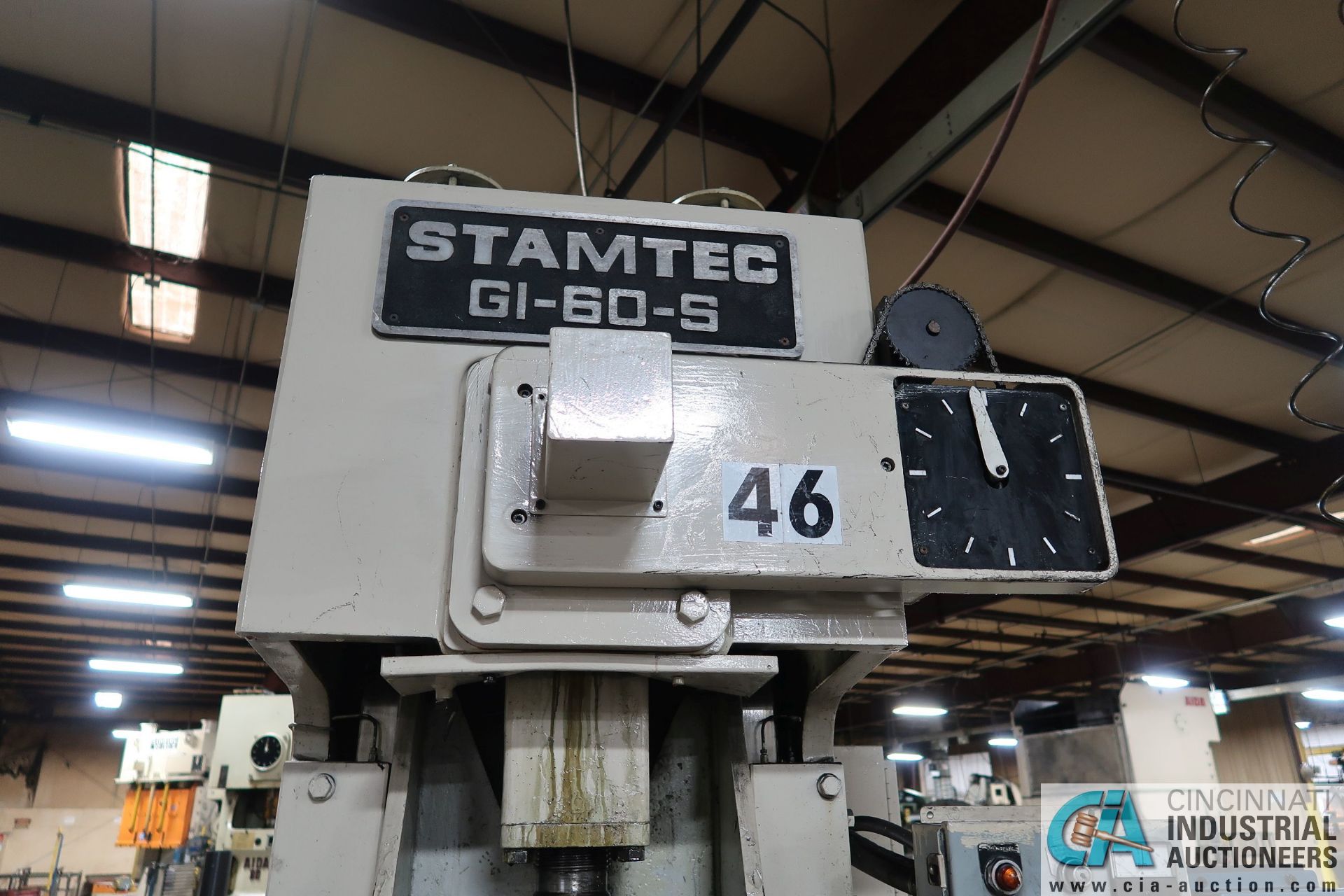 66 TON STAMTEC MODEL G1-60S SINGLE CRANK GAP FRAME PRESS; S/N 0158, 4.72" STROKE, 45-90 STROKES - Image 12 of 18