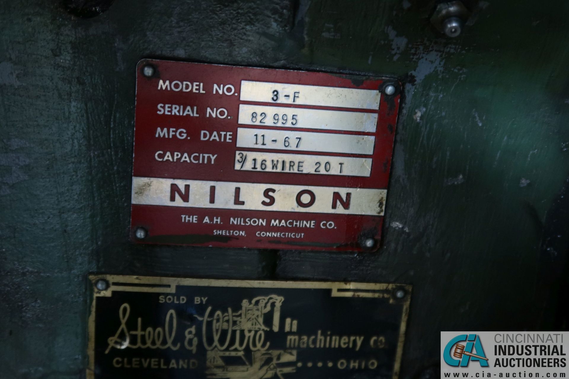 3/16" NILSON MODEL 3F FLAT STRIP FOUR-SLIDE MACHINE; S/N 82995 - Image 13 of 13