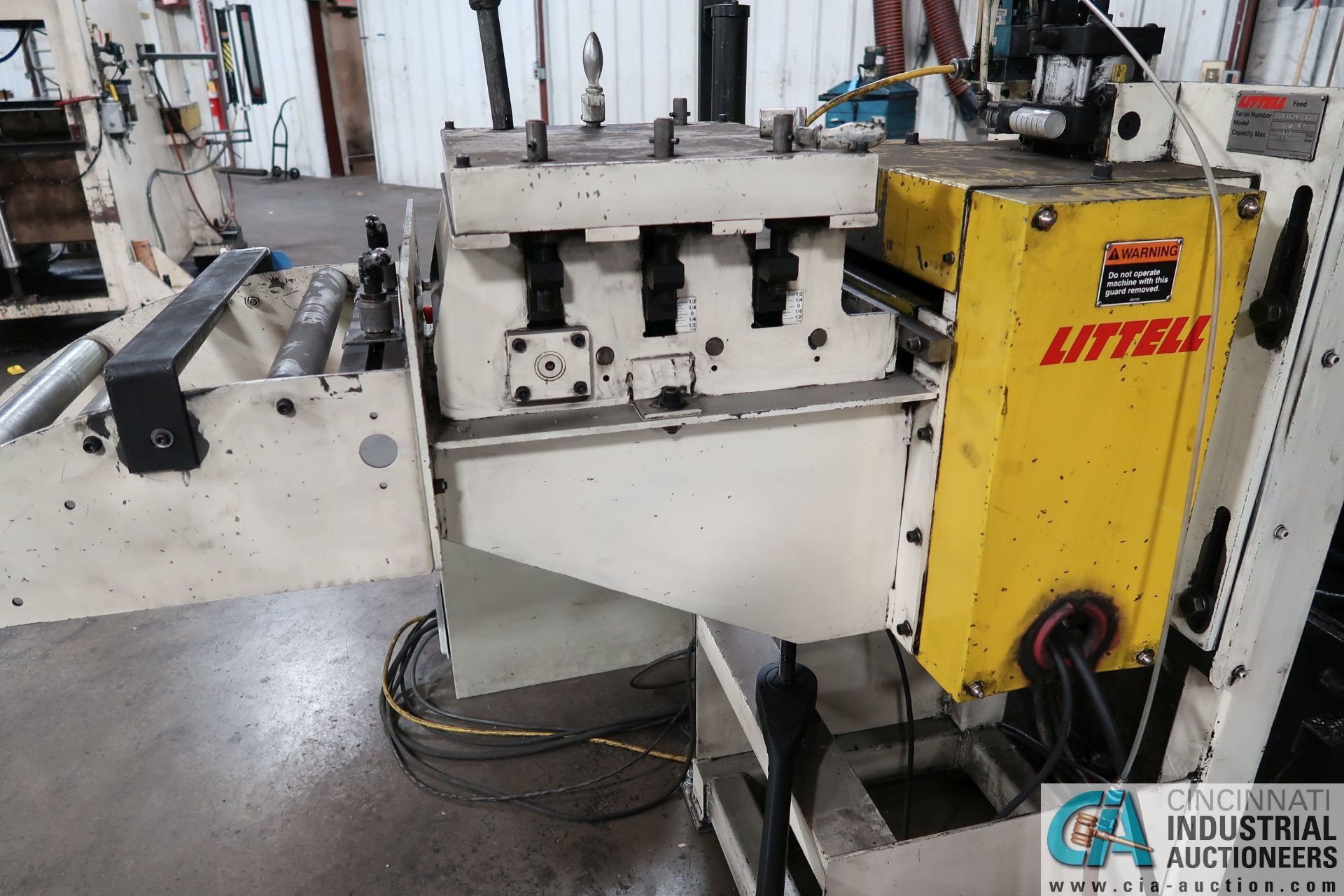 12" LITTELL MODEL 300-12 SERVO FEED; S/N 95278-05, WITH LITTELL CONTROL CABINET, .157 MAX THICKNESS, - Image 11 of 11