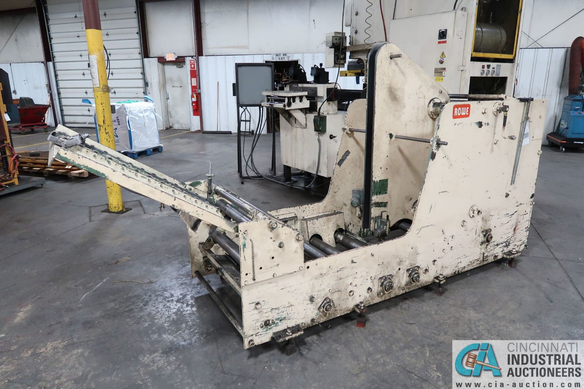 4,000 LB. CAPACITY ROWE MODEL 4020-J6 COIL CRADLE; S/N 18286, 60" OD MAX - Image 3 of 8