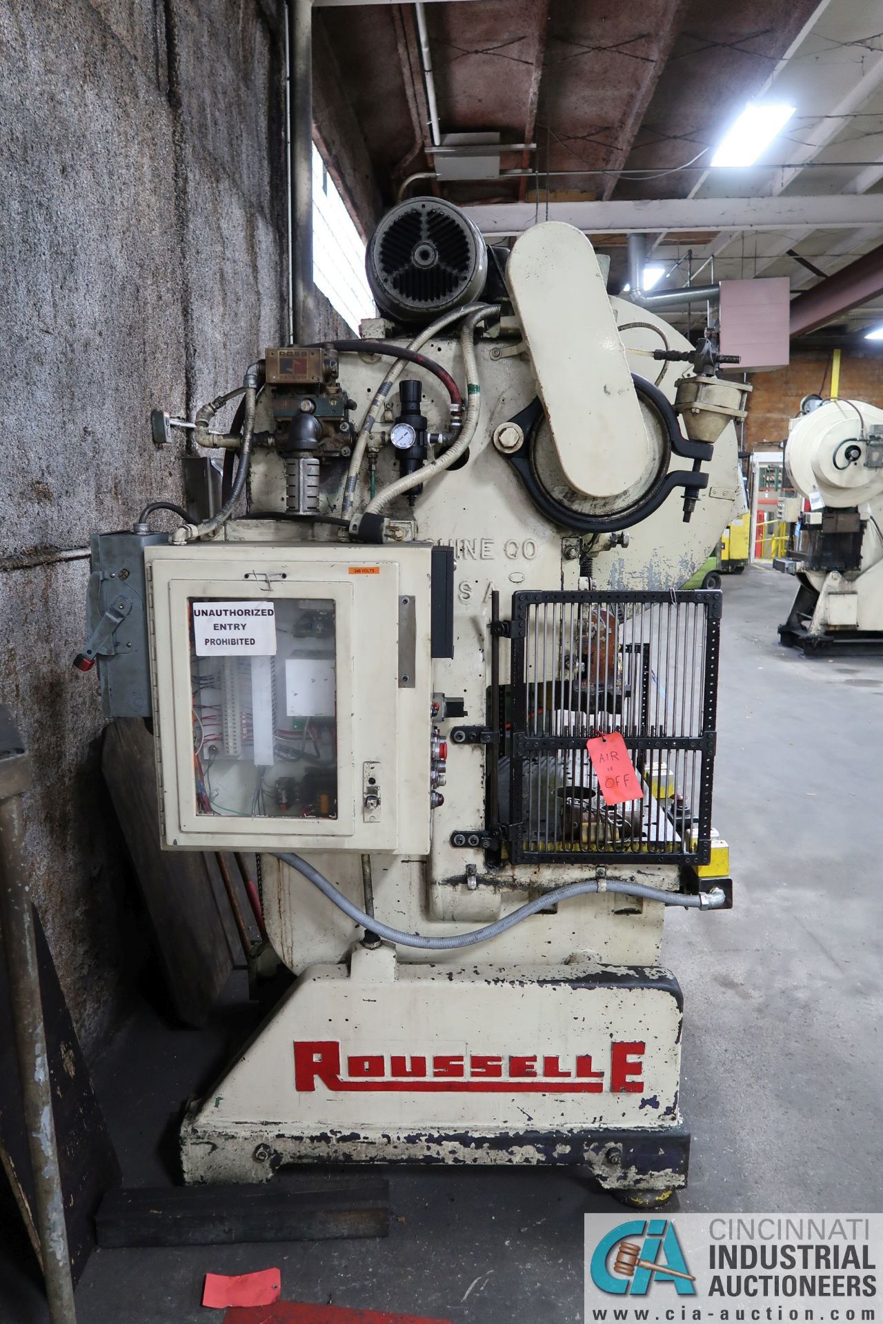 40 TON ROUSSELLE MODEL 4 OBI PRESS; S/N EASE-7136, 3" STROKE, 4.00" ADJUSTMENT, 8.500" SHUT - Image 3 of 11