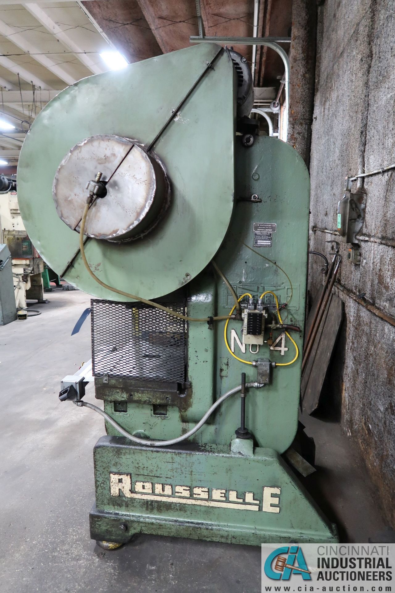 40 TON ROUSSELLE MODEL 4 OBI PRESS; S/N EAA-8373, 3" STROKE, 4.00" ADJUSTMENT, 8.500" SHUT HEIGHT, - Image 14 of 14