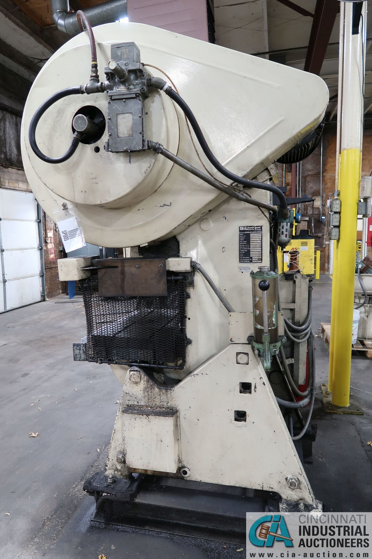 45 TON SOUTH BEND MODEL 45-EW-AC OBI PRESS; S/N 83007, 3" STROKE, 11-1/4" SHUT HEIGHT, 3" - Image 14 of 14