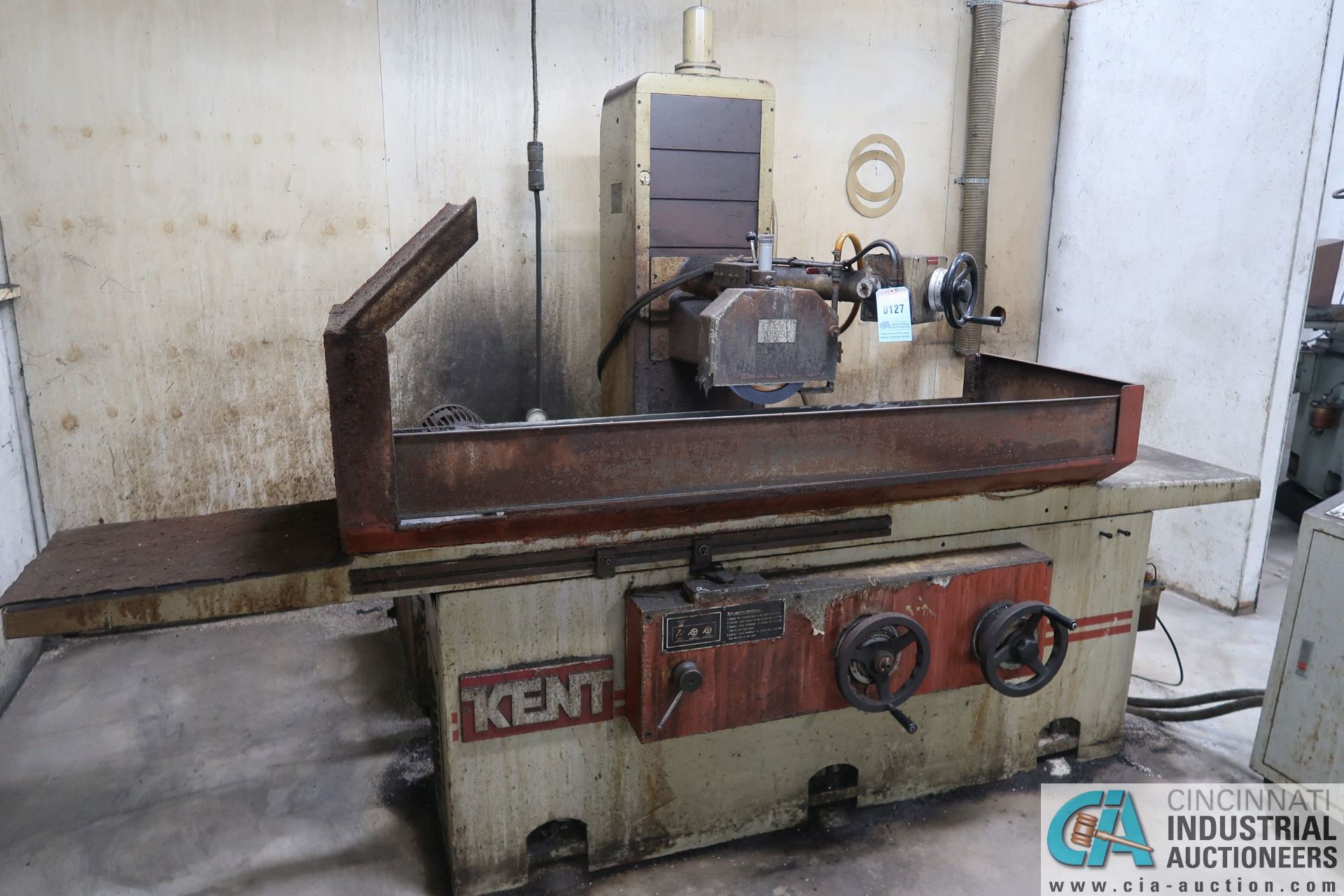 16" X 40" KENT MODEL KGS410AHD HYDRAULIC SURFACE GRINDER; S/N 890871, PUSH BUTTON CONTROL CABINET - Image 4 of 12