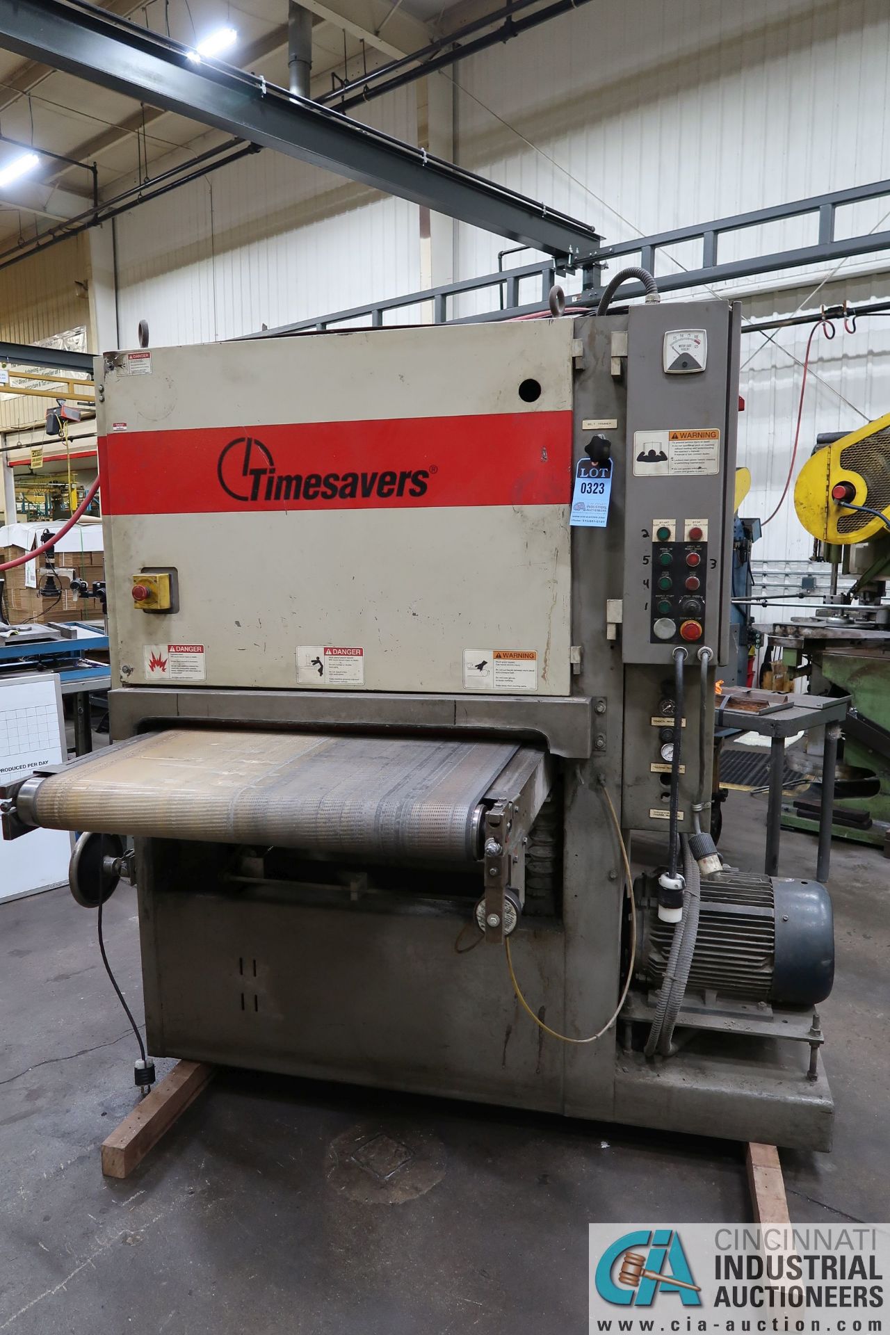 *****37" TIMESAVERS MODEL 137-IHPMES WIDE BOLT SANDER - Located offsite