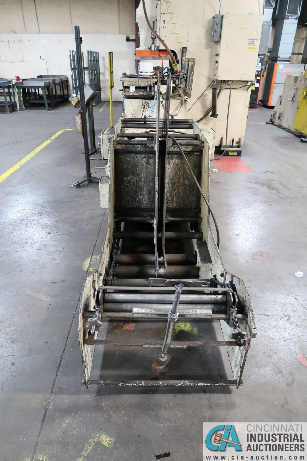 3,000 LB. CAPACITY ROWE MODEL 3020J COIL CRADLE; S/N 23603, 20" WIDE COIL, 48" OD - Image 8 of 10