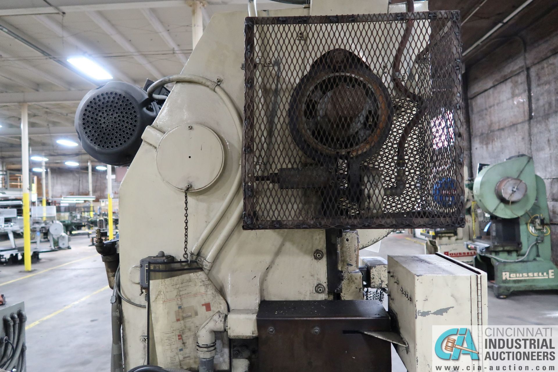 45 TON SOUTH BEND MODEL 45-EW-AC OBI PRESS; S/N 83007, 3" STROKE, 11-1/4" SHUT HEIGHT, 3" - Image 11 of 14