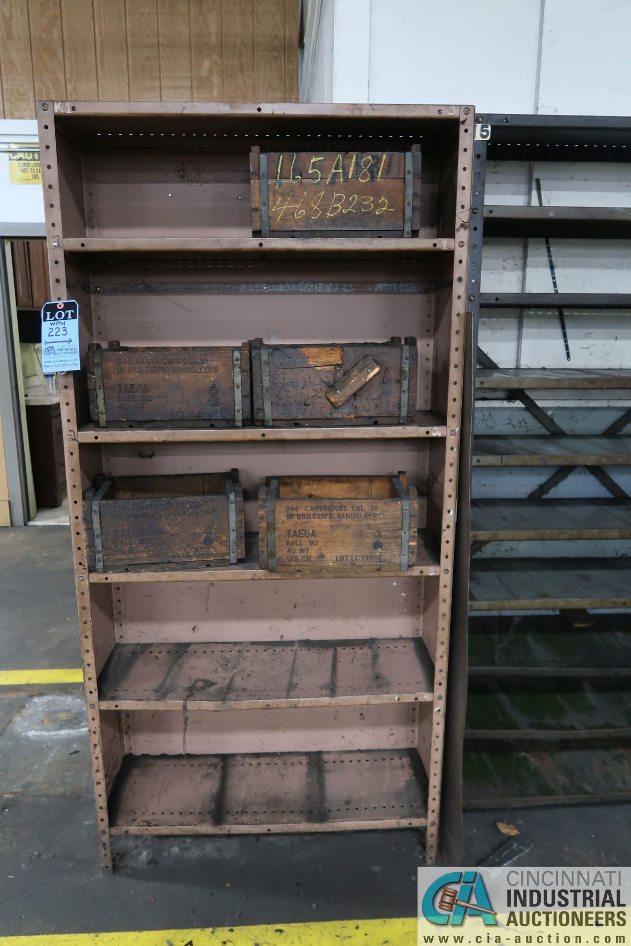 SECTIONS MISCELLANEOUS SIZE LIGHT DUTY STEEL SHELVING - Image 6 of 6