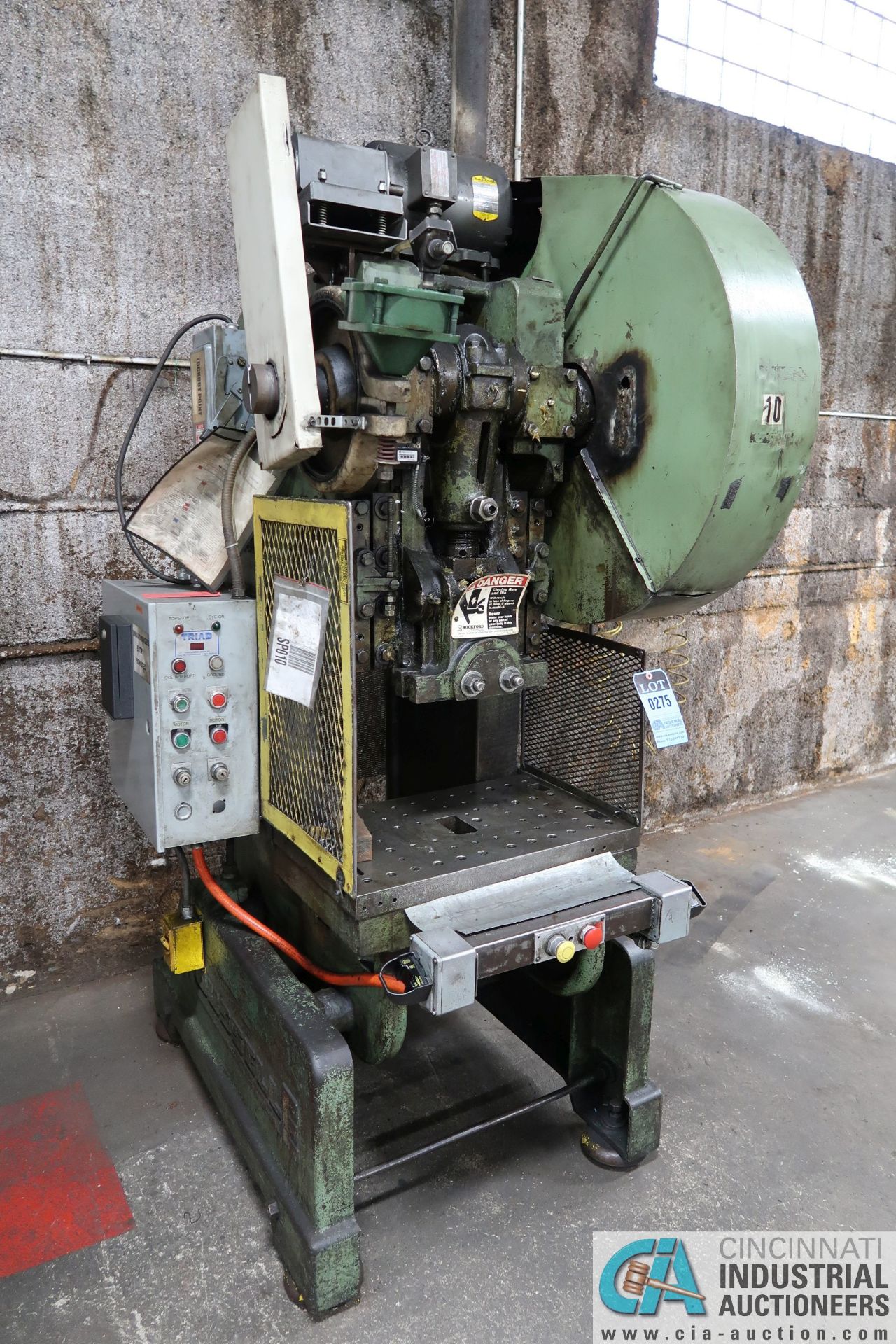 40 TON ROUSSELLE MODEL 4 OBI PRESS; S/N EAA-8373, 3" STROKE, 4.00" ADJUSTMENT, 8.500" SHUT HEIGHT,