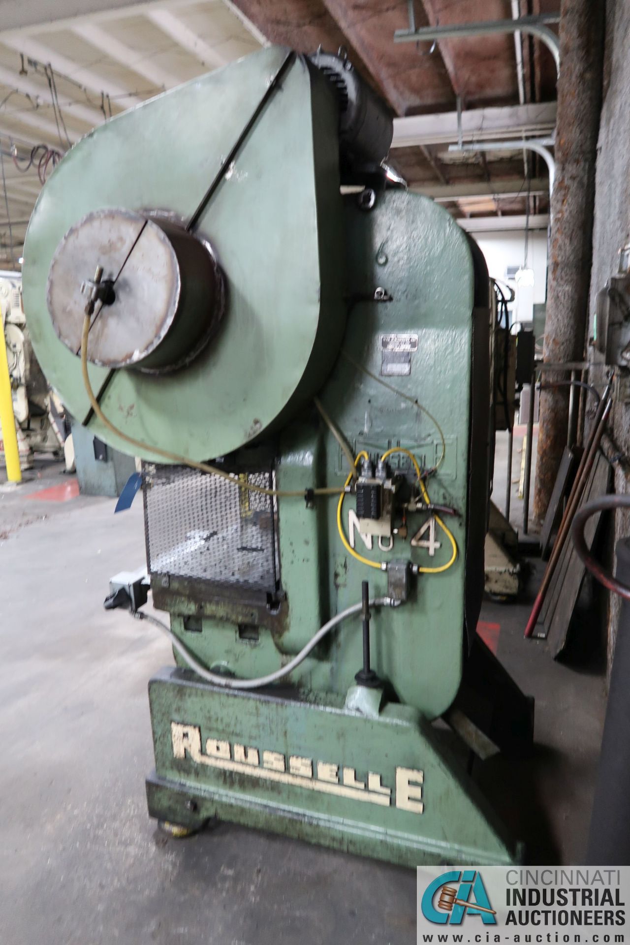 40 TON ROUSSELLE MODEL 4 OBI PRESS; S/N EAA-8373, 3" STROKE, 4.00" ADJUSTMENT, 8.500" SHUT HEIGHT, - Image 3 of 14