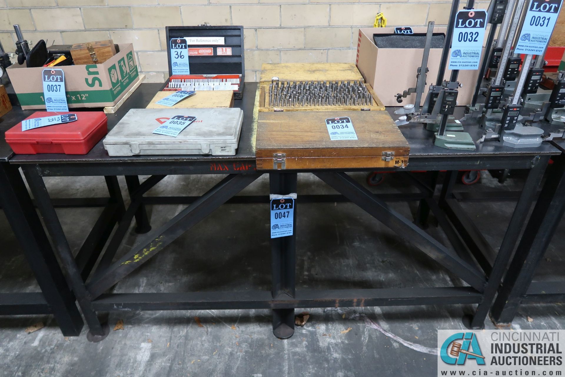 **30" X 68" X 34" HIGH X 3/8" THICK STEEL TOP PLATE HEAVY DUTY WELDED STEEL WORK BENCH **DELAYED