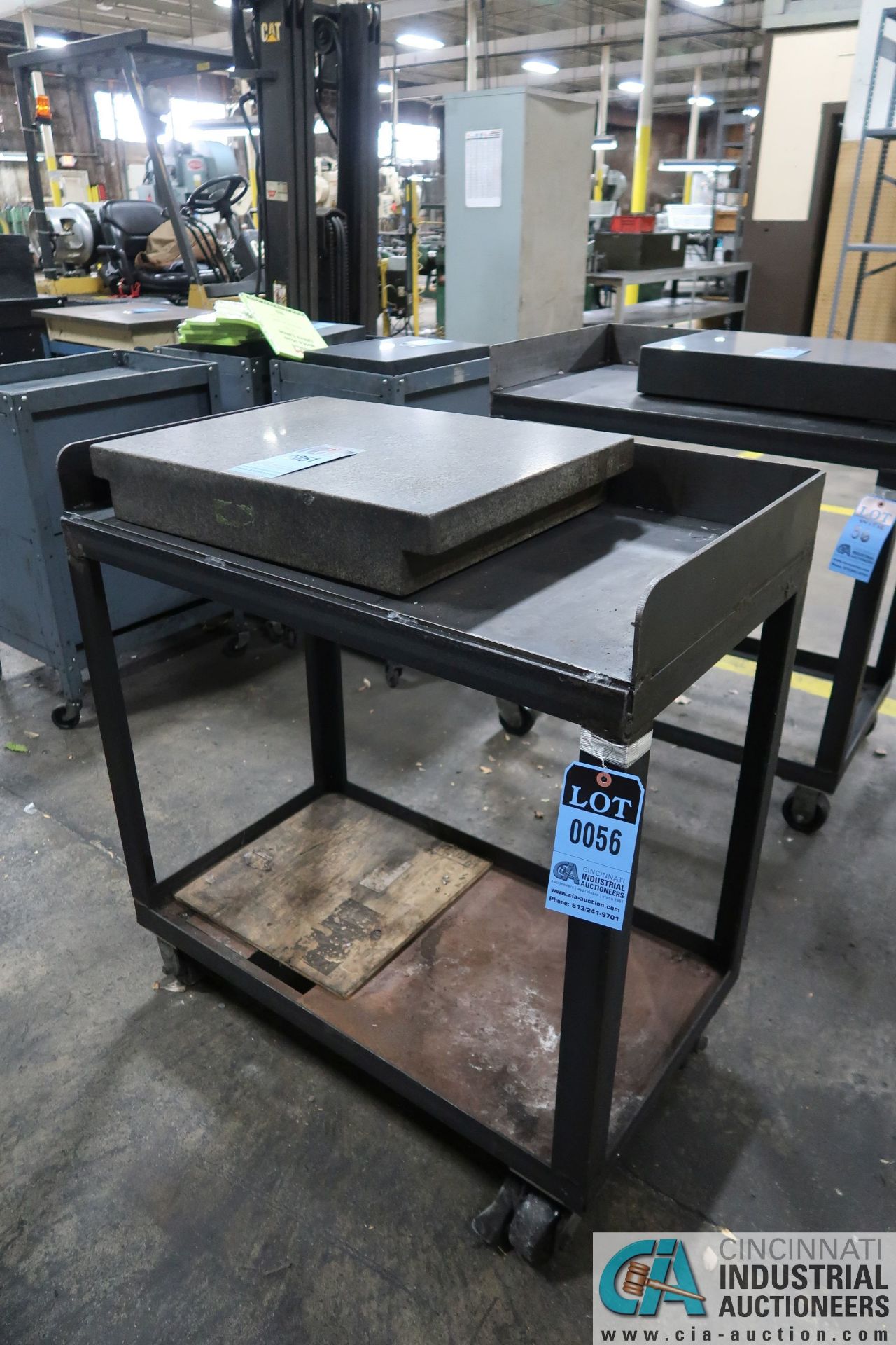 HEAVY DUTY STEEL WELDED TABLES CONSISTING OF; (1) 24" X 36" X 35" HIGH AND (1) 20" X 36" X 35" HIGH