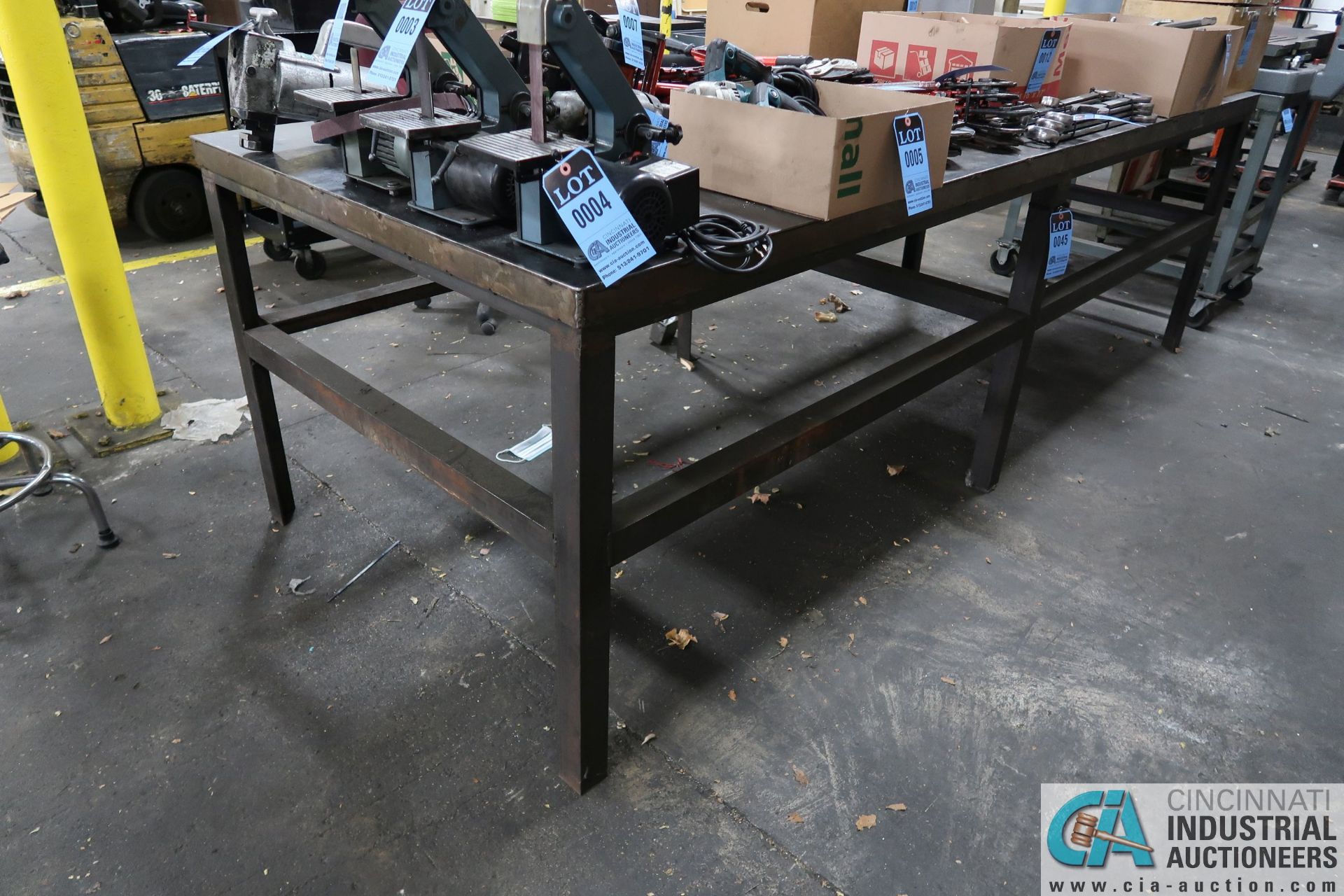 **48-1/2" X 120-1/2" X 37-1/2" HIGH HEAVY DUTY WELDED STEEL BENCH **DELAYED REMOVAL - PICKUP 12-9- - Image 2 of 2