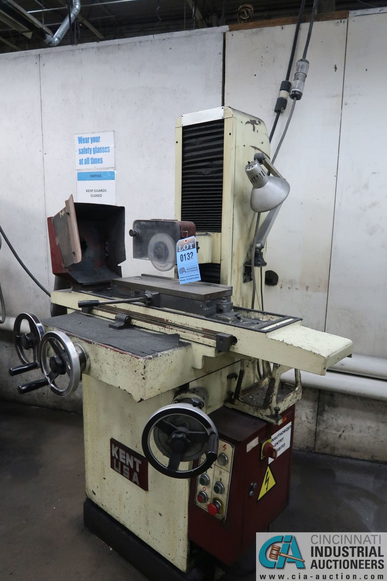 6" X 18" KENT MODEL SGS-618M HAND FEED SURFACE GRINDER; S/N 38461 (NEW 10-1999), 6" X 18" KENT