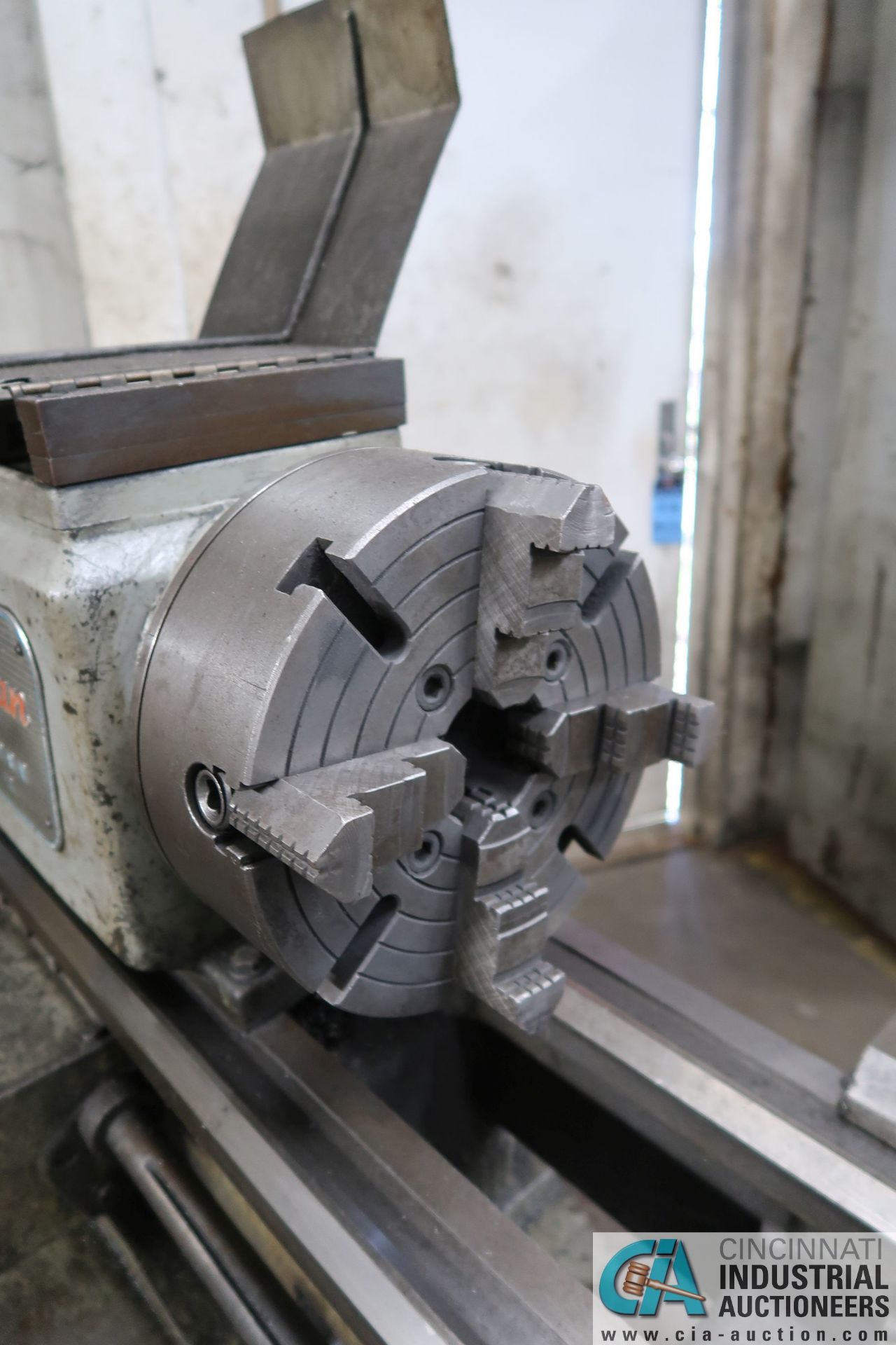 13" X 30" LOGAN MODEL 651OH GEARED HEAD ENGINE LATHE; S/N 81569, 10" FOUR-JAW CHUCK, 1-1/2" THRU - Image 4 of 9