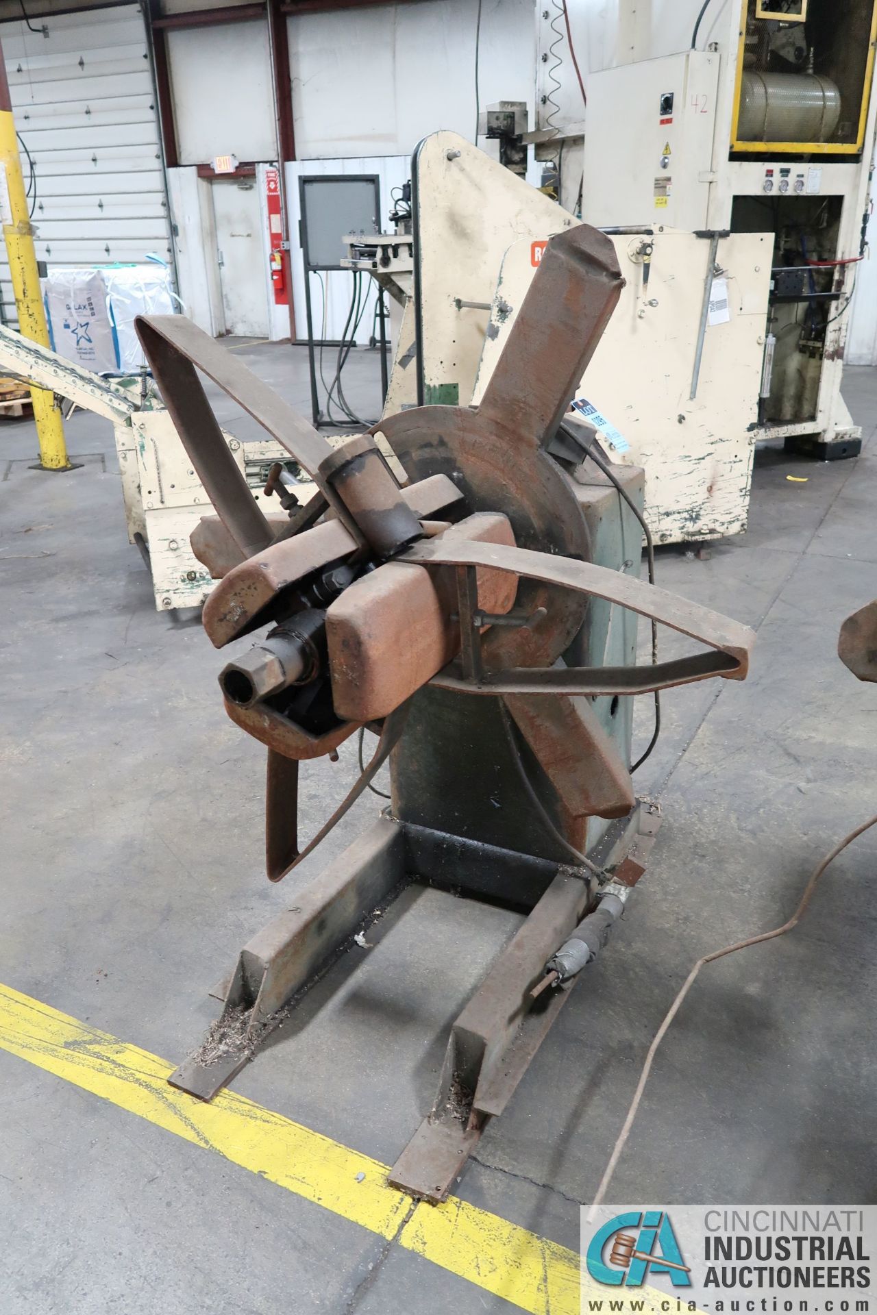 1,000 LB. CAPACITY AMERICAN STEEL LINE MODEL 60 EXPANDING MANDREL UNCOILER; S/N 8259 (NEW 11-1980)