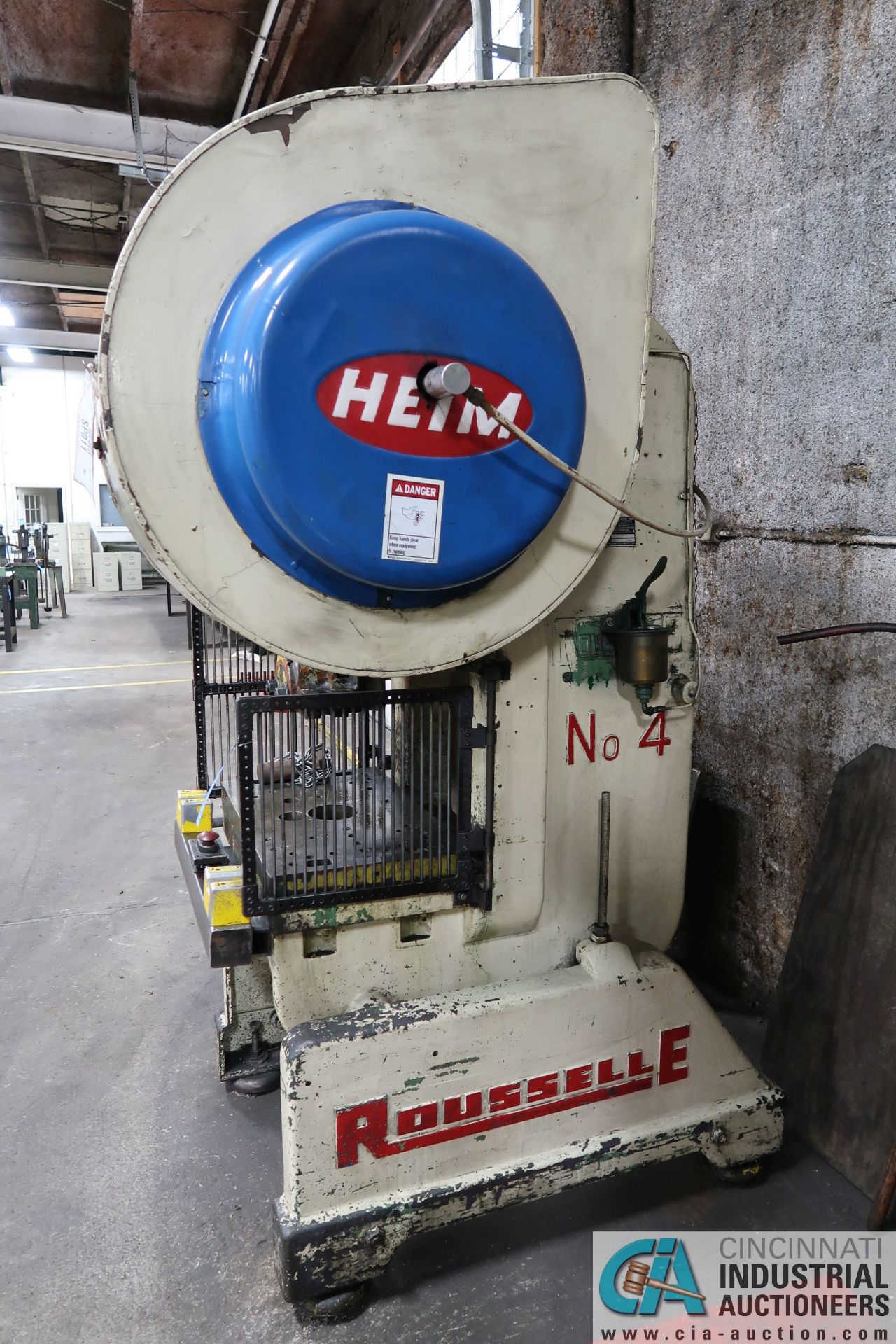 40 TON ROUSSELLE MODEL 4 OBI PRESS; S/N EASE-7136, 3" STROKE, 4.00" ADJUSTMENT, 8.500" SHUT - Image 4 of 11