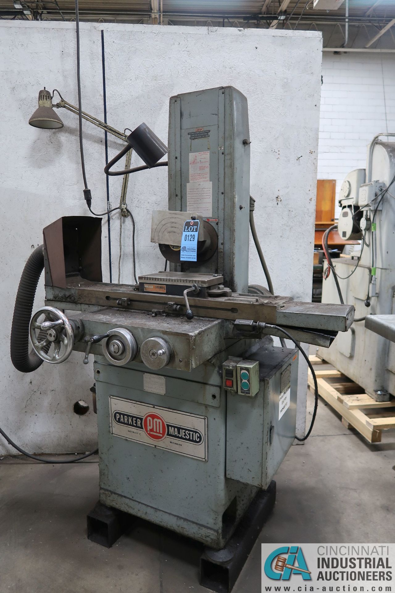 6" X 12" PARKER-MAJESTIC HAND FEED SURFACE GRINDER; S/N NA, 220/440 VOLTS, 3-PHASE, 1-1/2 HP SPINDLE