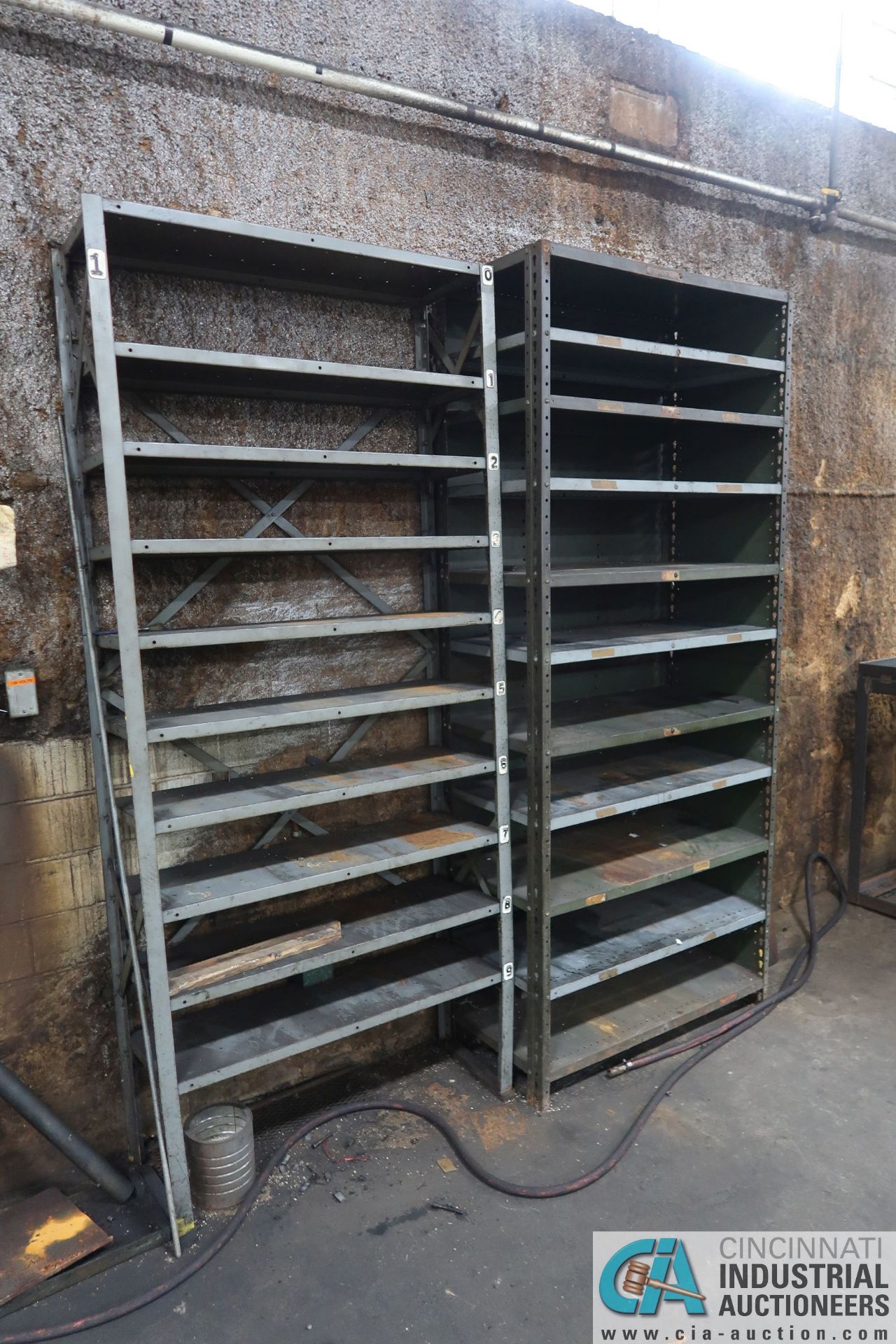SECTIONS MISCELLANEOUS SIZE STEEL SHELVING - Image 3 of 3
