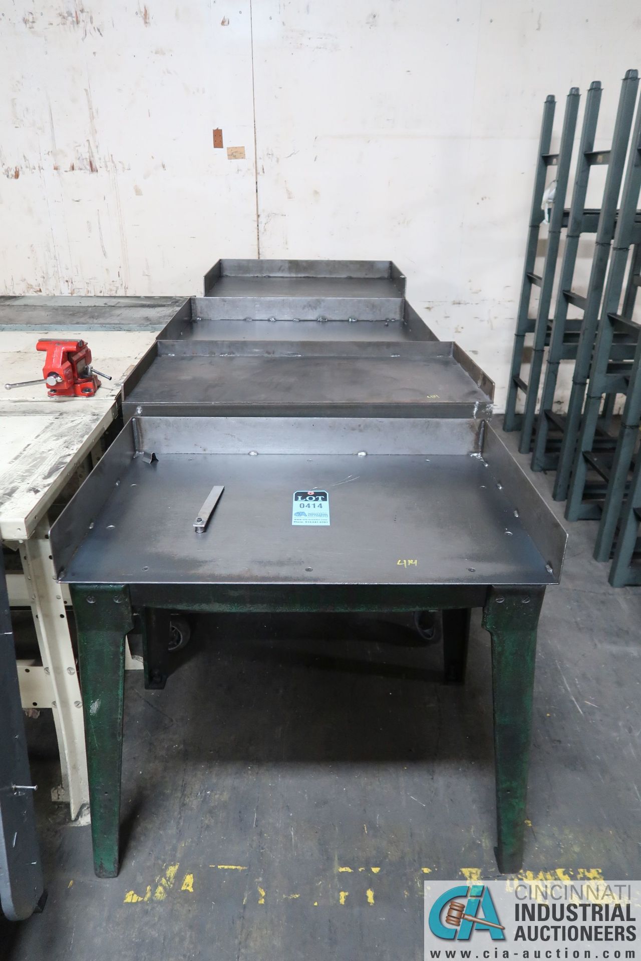 36" X 24" STEEL TABLE AND CARTS - Image 2 of 2