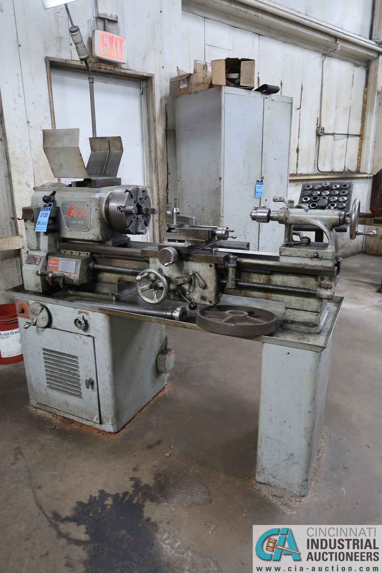 13" X 30" LOGAN MODEL 651OH GEARED HEAD ENGINE LATHE; S/N 81569, 10" FOUR-JAW CHUCK, 1-1/2" THRU - Image 8 of 9