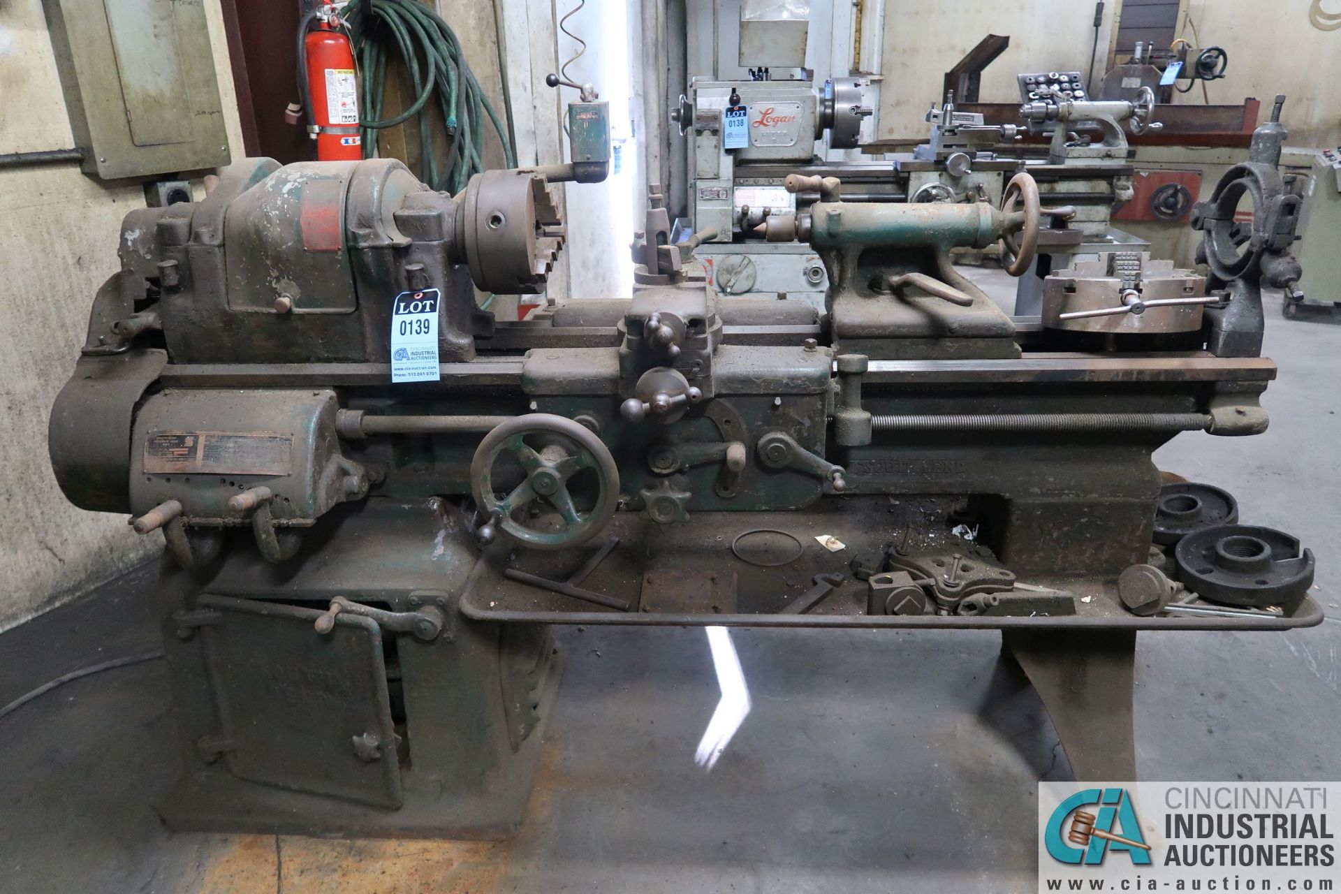 SOUTH BEND MODEL A GEARED HEAD ENGINE LATHE; S/N N/A - Image 9 of 9