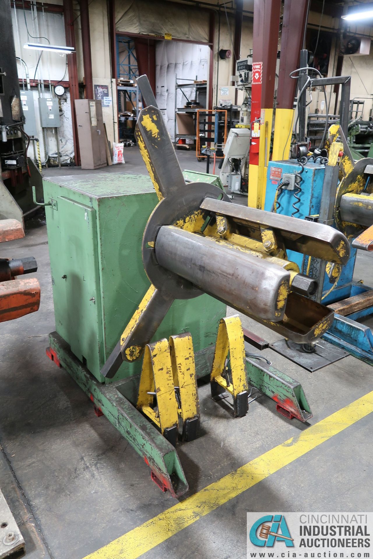 4,000 LB. CAPACITY AMERICAN STEEL LINES MODEL 60 EXPANDING MANDREL UNCOILER; S/N 8298 (NEW 6-