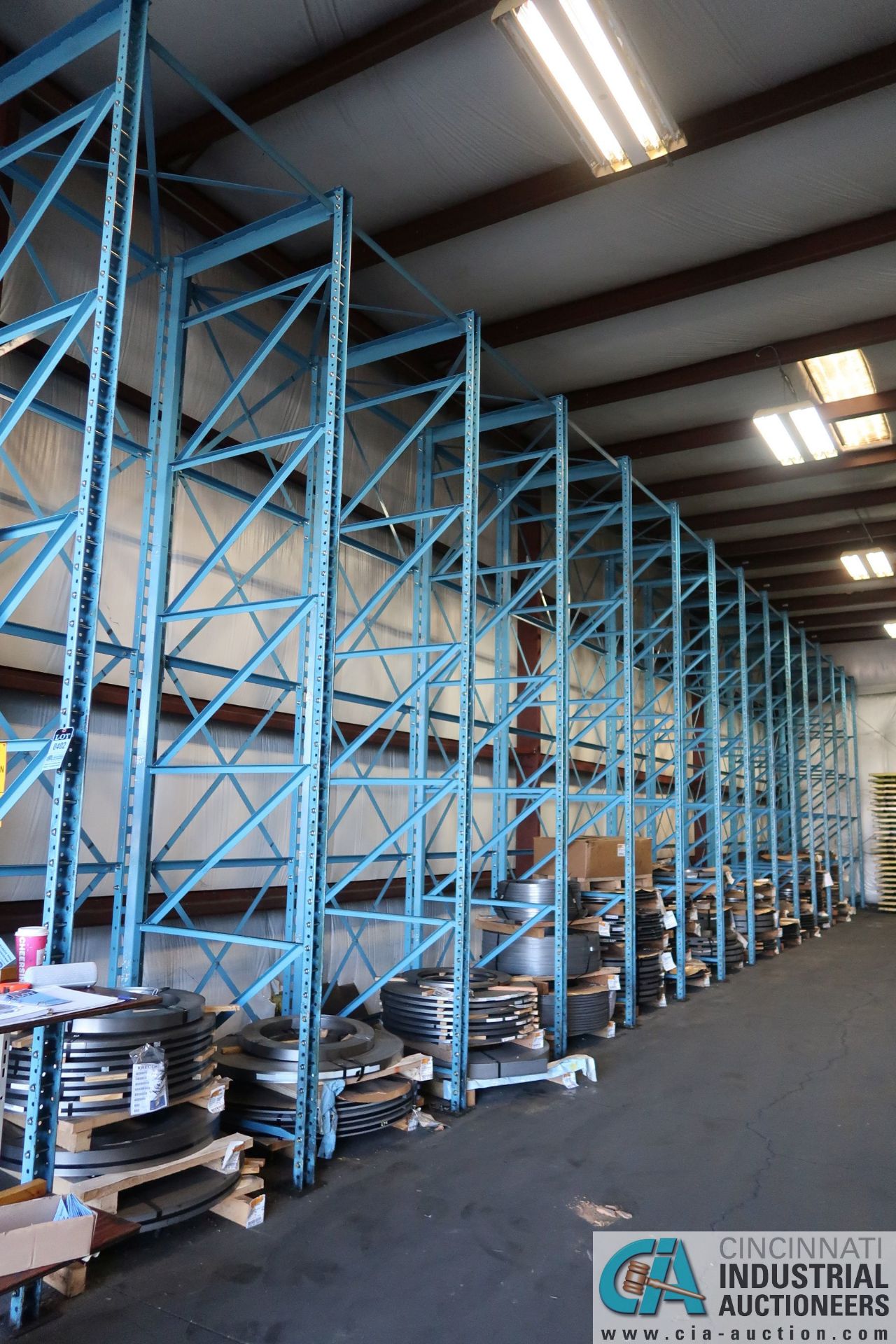 SECTIONS 50" X 50" X 180" HEAVY DUTY ADJUSTABLE DIE STORAGE RACK SYSTEM, 25,000 LB. CAPACITY PER