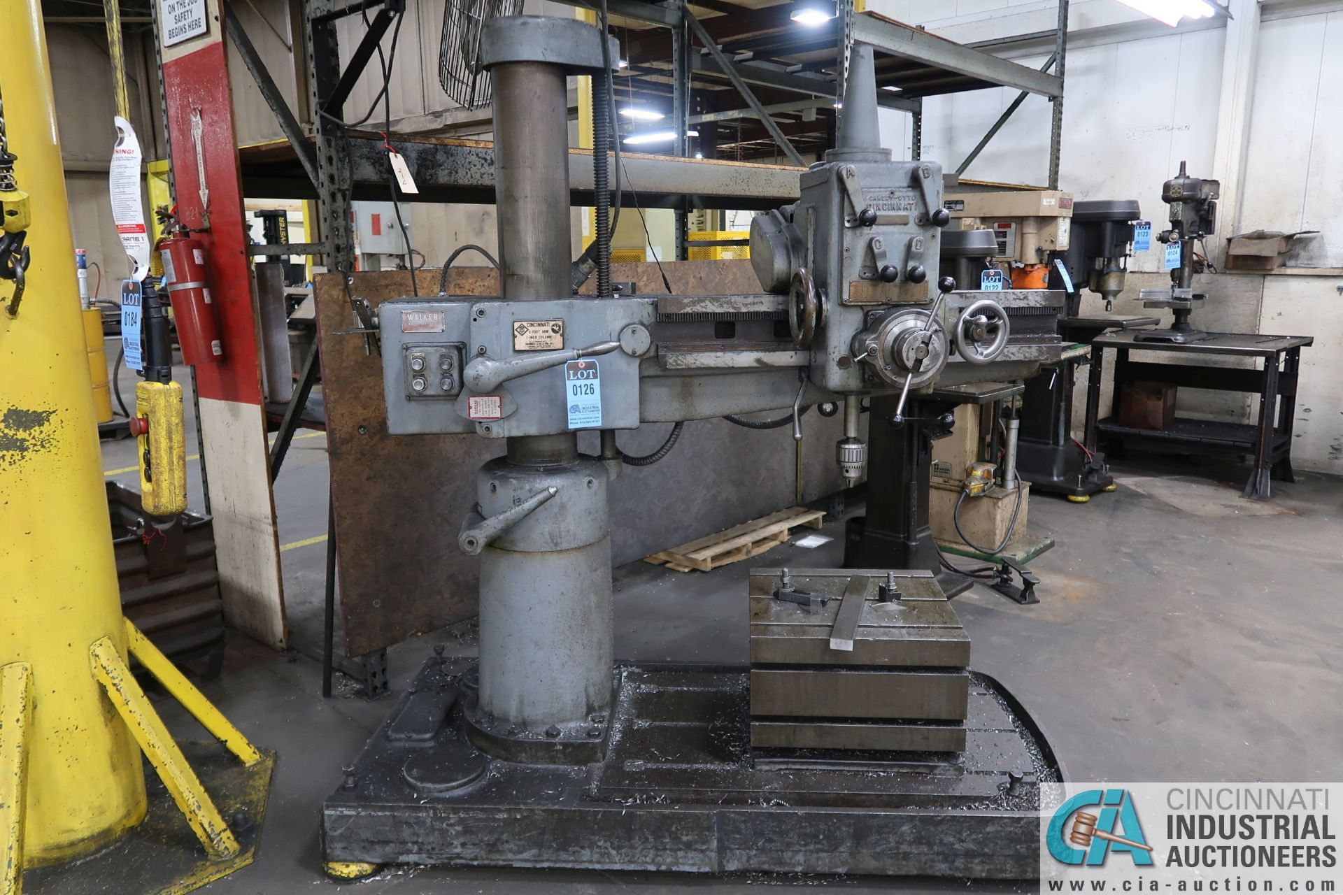 3' ARM X 7" COLUMN CINCINNATI LATHE AND TOOL RADIAL ARM DIRLL; S/N 3LA1A1Z-97, 52-1505 SPINDLE RPMS, - Image 11 of 11