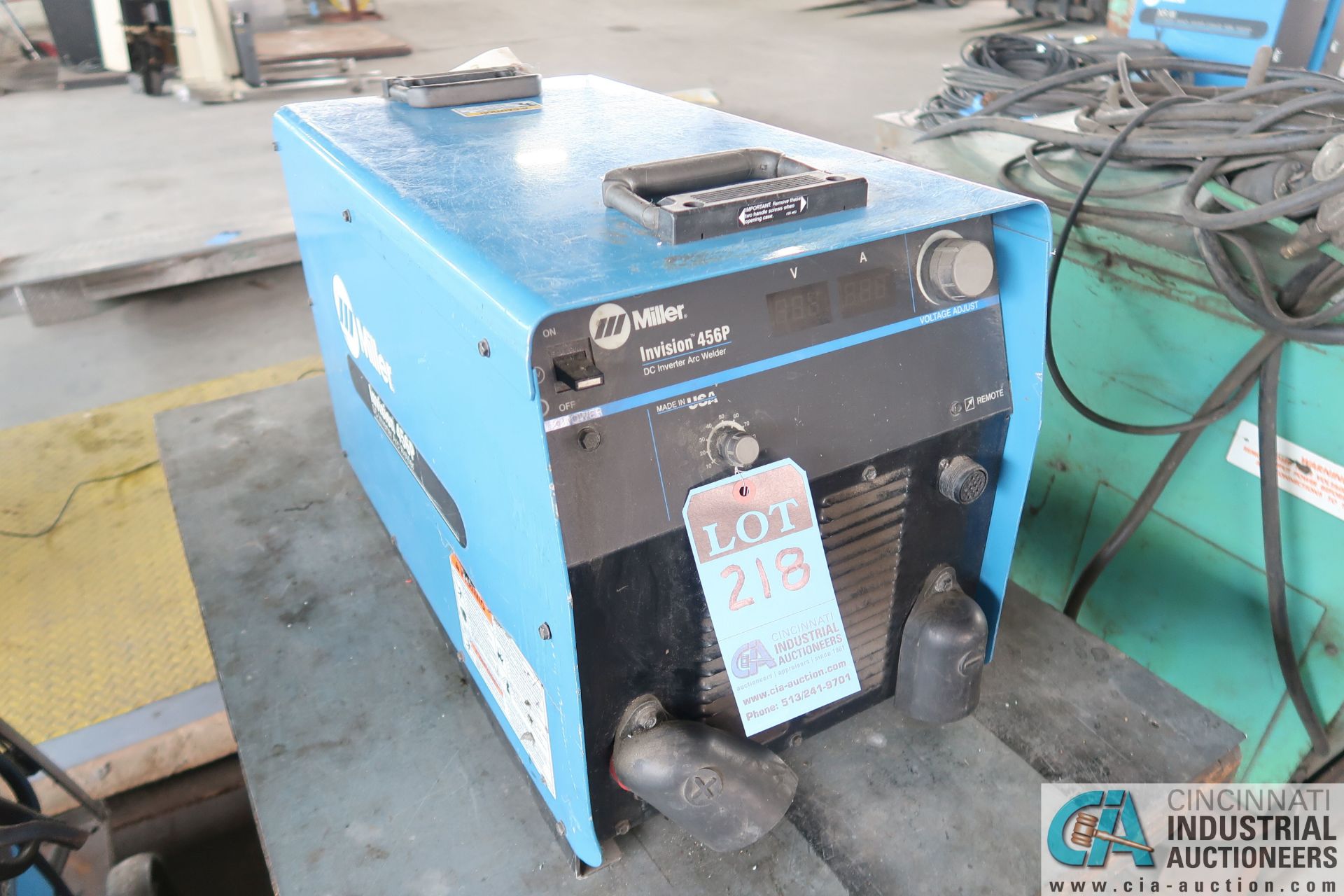 450-AMP MILLER MODEL INVISION 456P DC INVERTER ARC WELDING POWER SOURCE; S/N KJ060779, 230/460