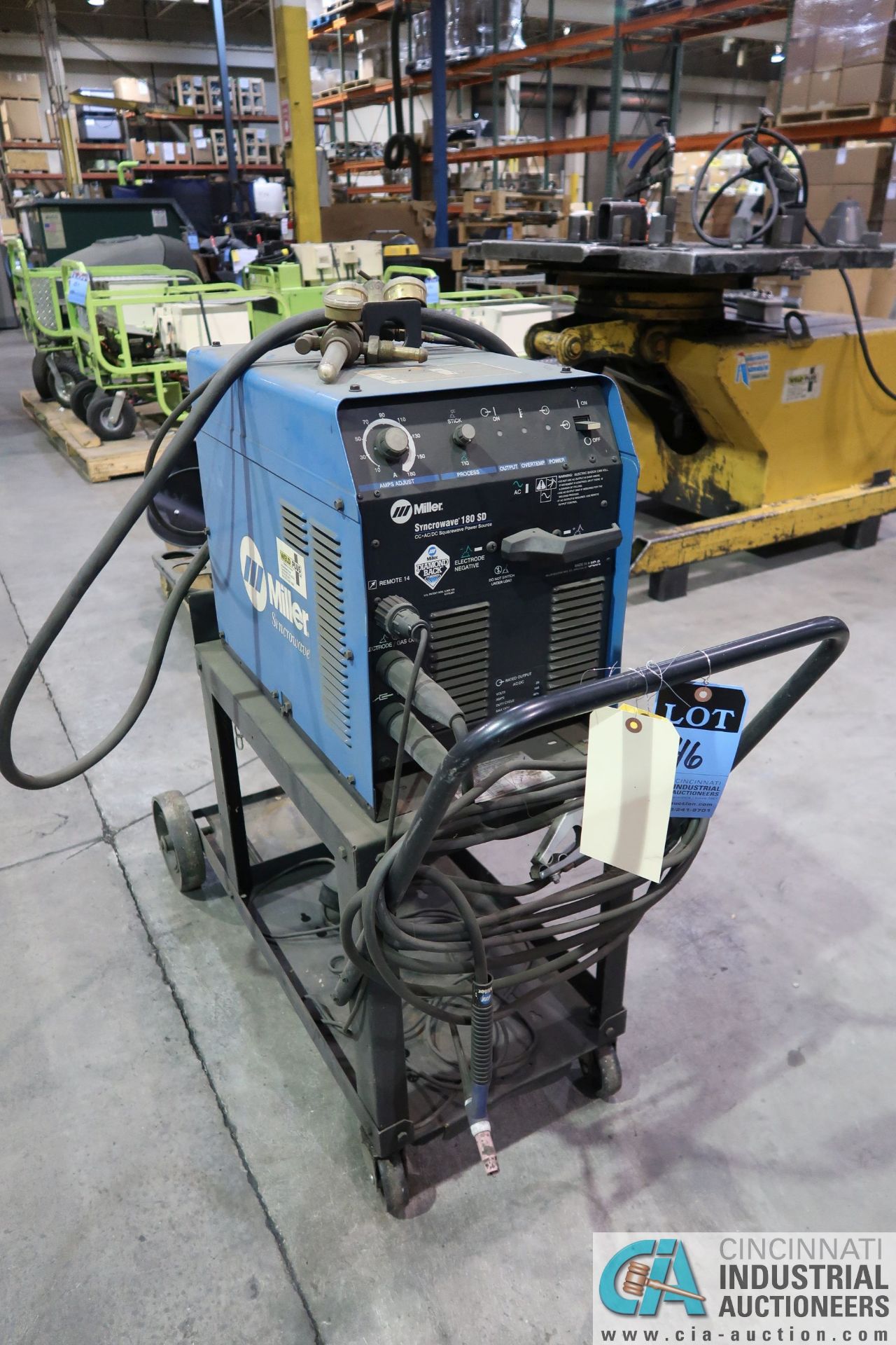 180 AMP MILLER SYNCROWAVE 180SD SQUARE WAVE TIG WELDER; S/N LB233314 **LOCATED AT 4119 BINION WAY, - Image 5 of 6