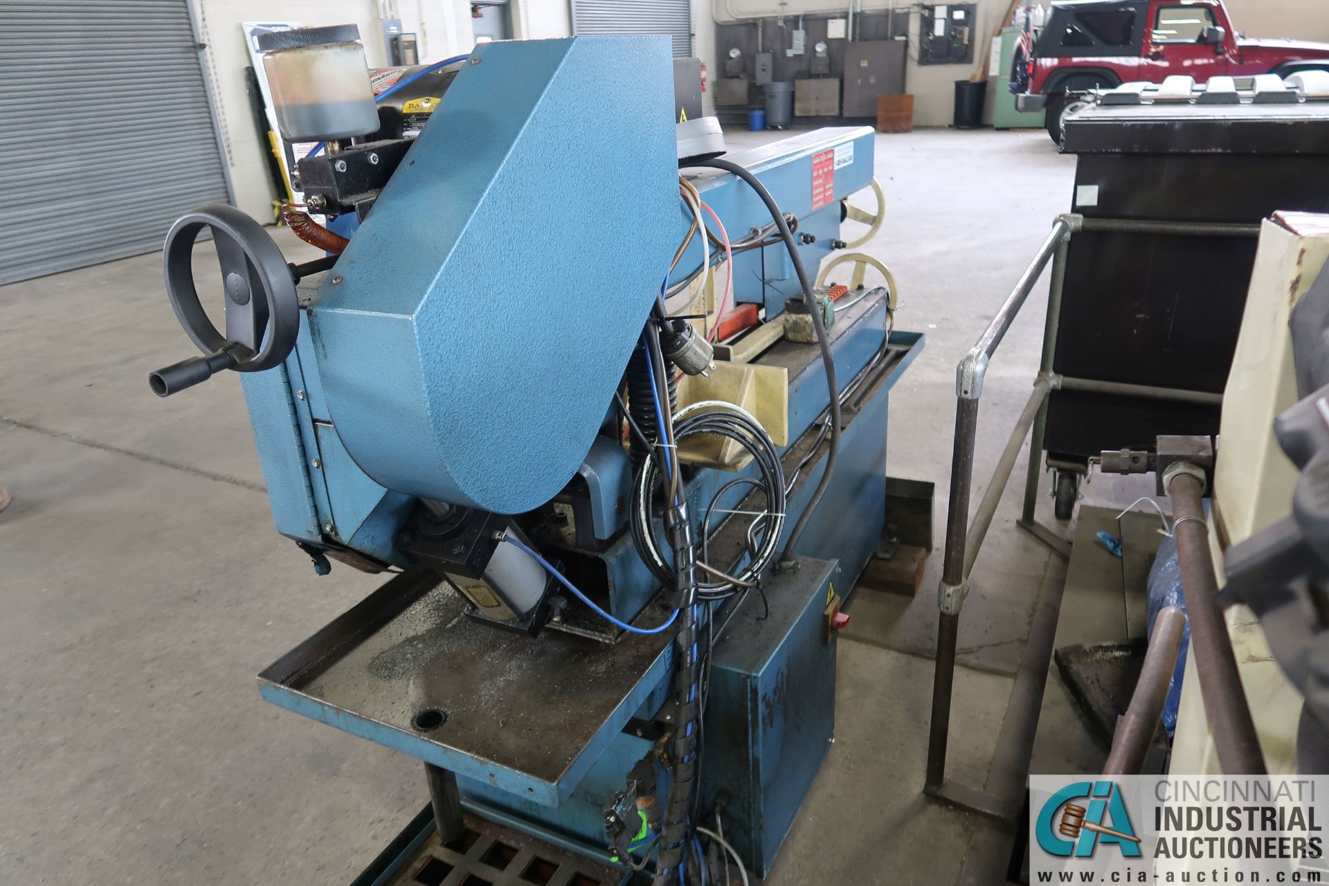 DOALL MODEL C-916M HORIZONTAL METAL CUTTING BAND SAW; S/N 527-051937, 158" BAND LENGTH, 230-VOLTS, - Image 3 of 9