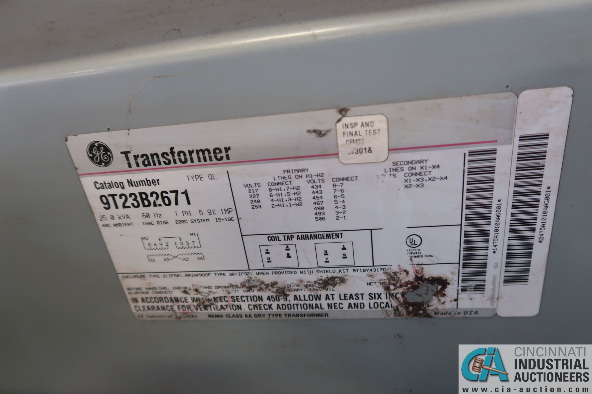 25 KVA AMERICAN POWER SERVICE PORTABLE POWER STATION W/ 480-VOLTS, 3-PHASE CONNECTIONS, 220-VOLTS - Image 7 of 8