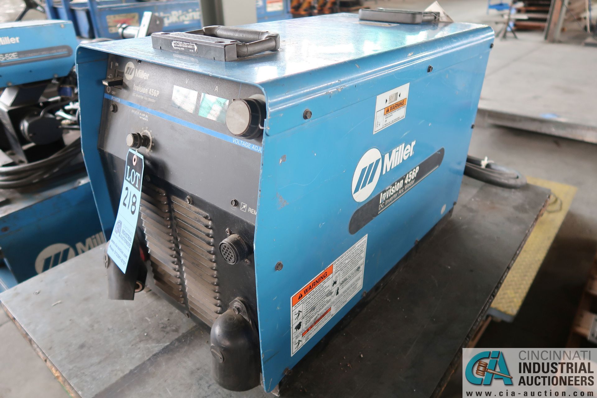 450-AMP MILLER MODEL INVISION 456P DC INVERTER ARC WELDING POWER SOURCE; S/N KJ060779, 230/460 - Image 2 of 3