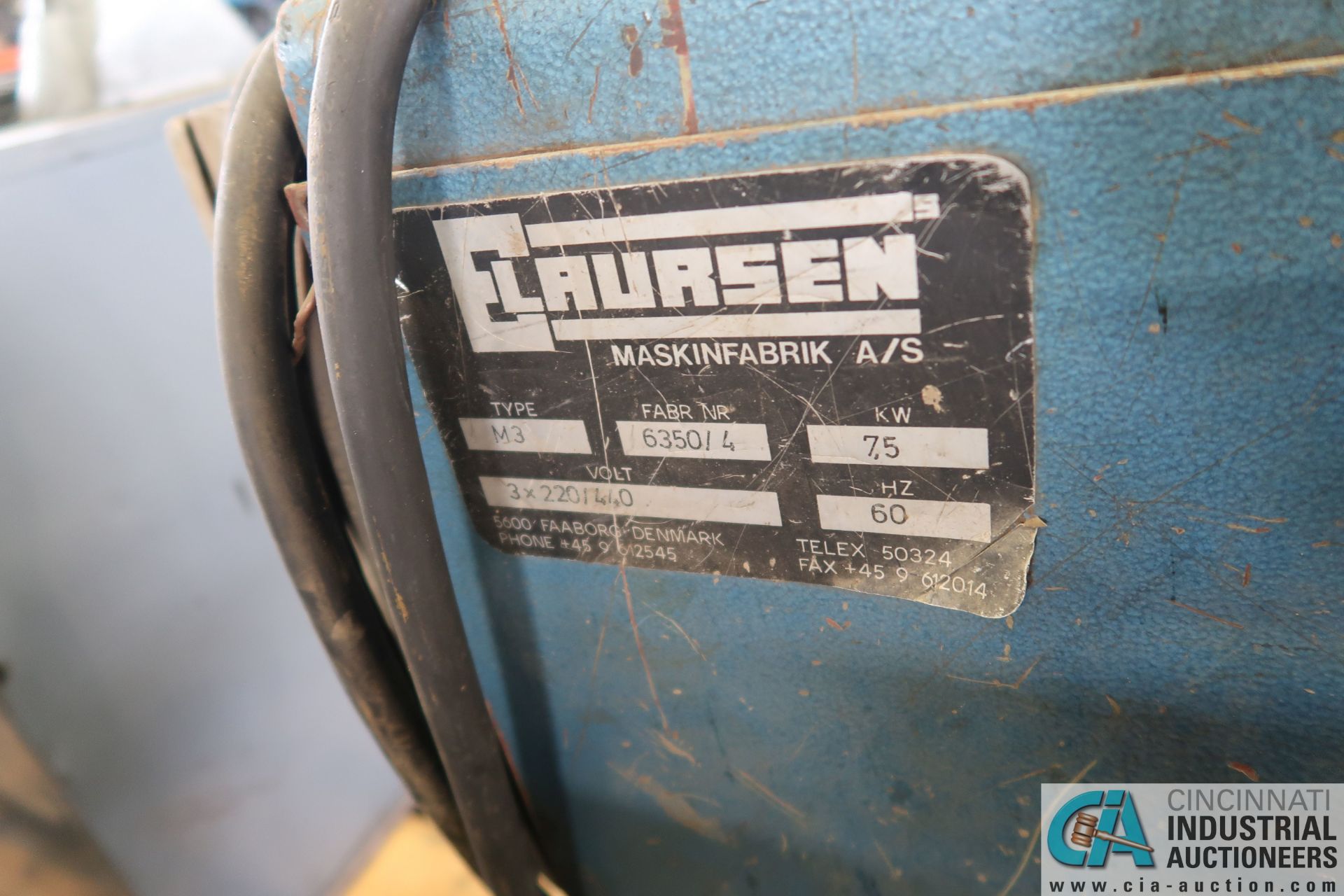 ELAURSEN MODEL M3 WIRE STRIPPING MACHINE; FAB #635014, 3-PHASE, 220/440 VOLTS **LOCATED AT 110 - Image 5 of 5