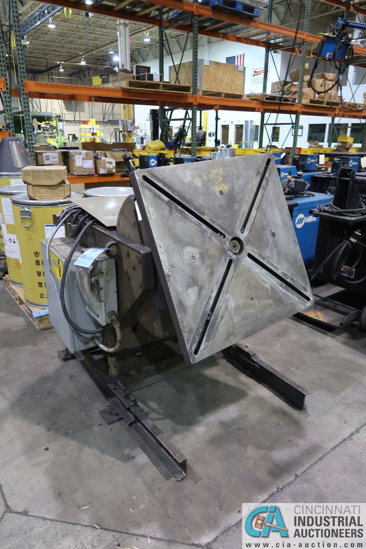 2,500 LB. ADVANCED ROBOTICS MODEL RP-25 WELD POSITIONER; S/N 73250-031, 30" X 30" TABLE, PENDANT - Image 2 of 4