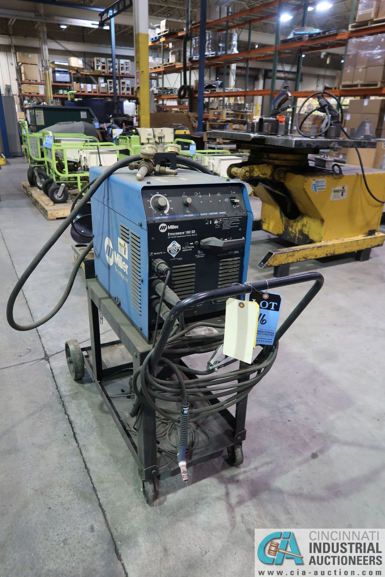 180 AMP MILLER SYNCROWAVE 180SD SQUARE WAVE TIG WELDER; S/N LB233314 **LOCATED AT 4119 BINION WAY, - Image 3 of 6