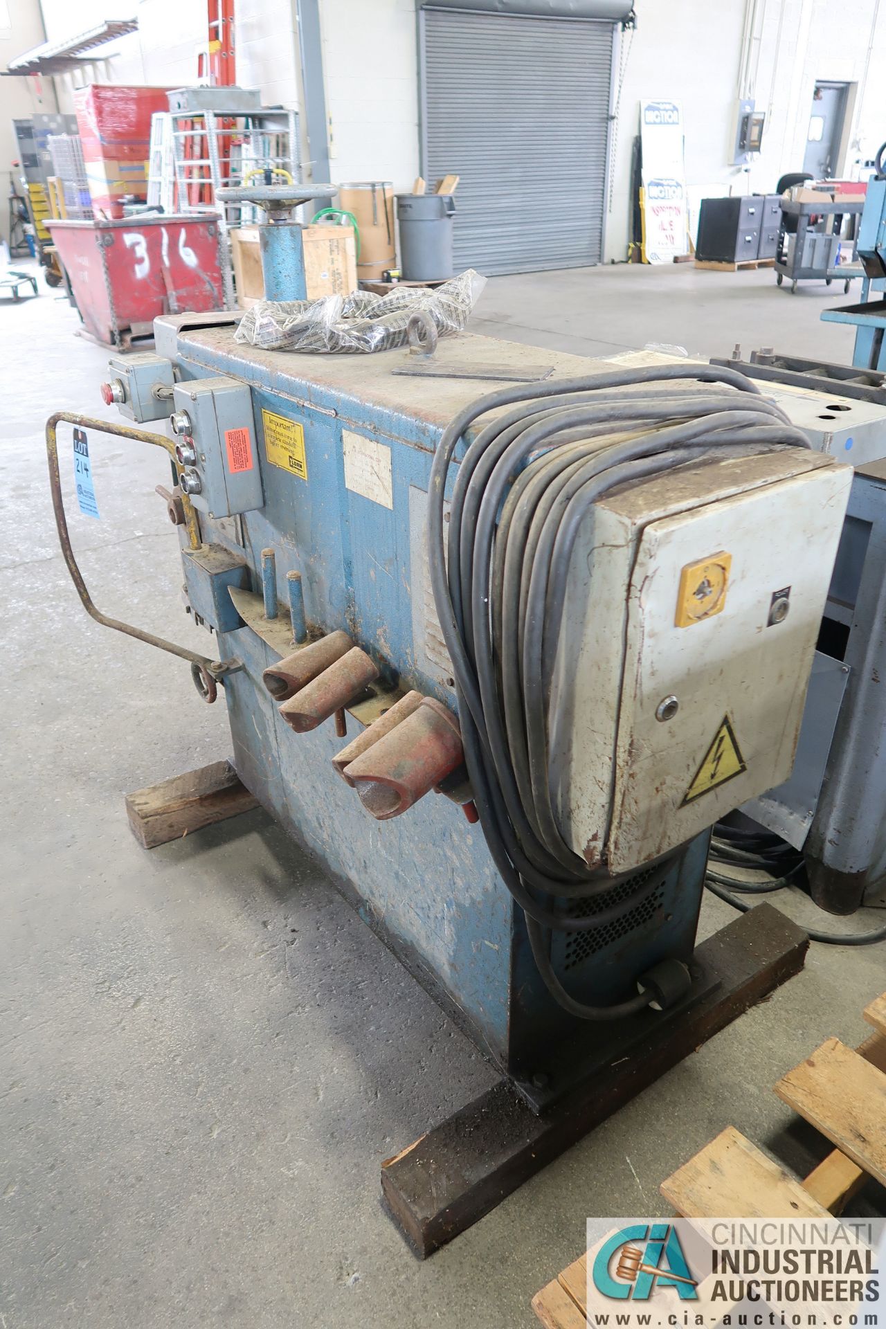 ELAURSEN MODEL M3 WIRE STRIPPING MACHINE; FAB #635014, 3-PHASE, 220/440 VOLTS **LOCATED AT 110 - Image 4 of 5