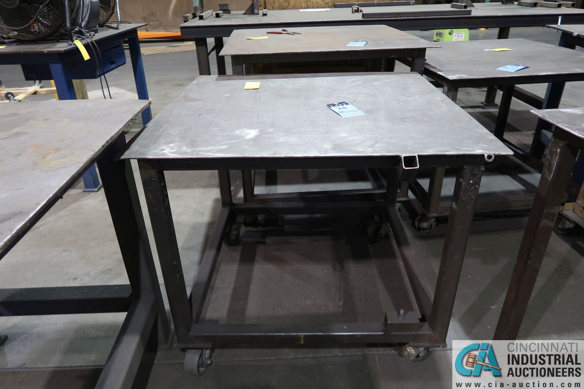 40" X 40" PORTABLE HEAVY DUTY STEEL WELDING TABLE **LOCATED AT 4119 BINION WAY, LEBANON, OH 45036**